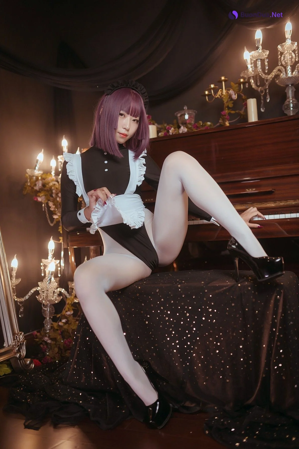 Cosplay Money冷冷 高叉女仆 - Photo 5