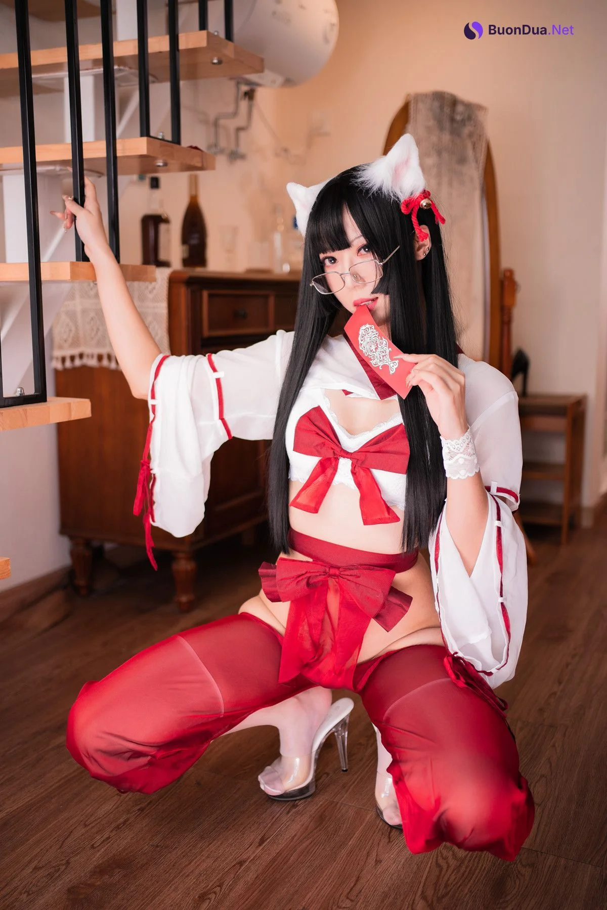 Cosplay Money冷冷 巫女 Shrine Maiden - Photo 13