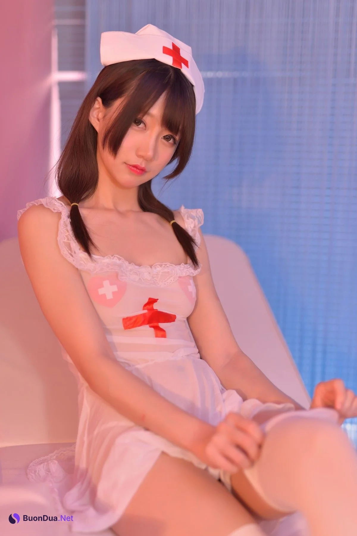 Cosplay Nagisa魔物喵 性感看护师 Set.01 - Photo 12