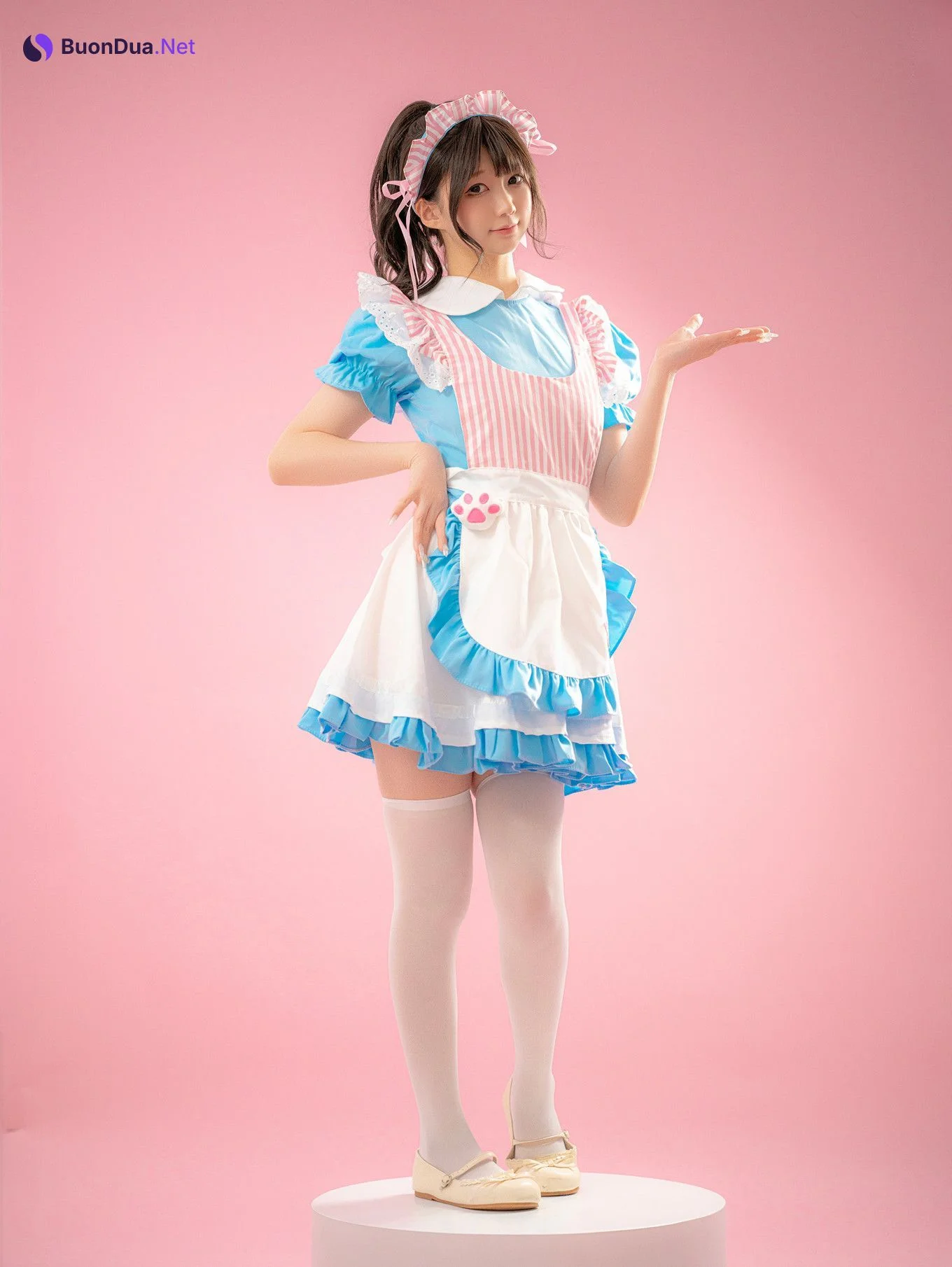 Cosplay Nagisa魔物喵 – メイド喫茶 Set.01 - Photo 17