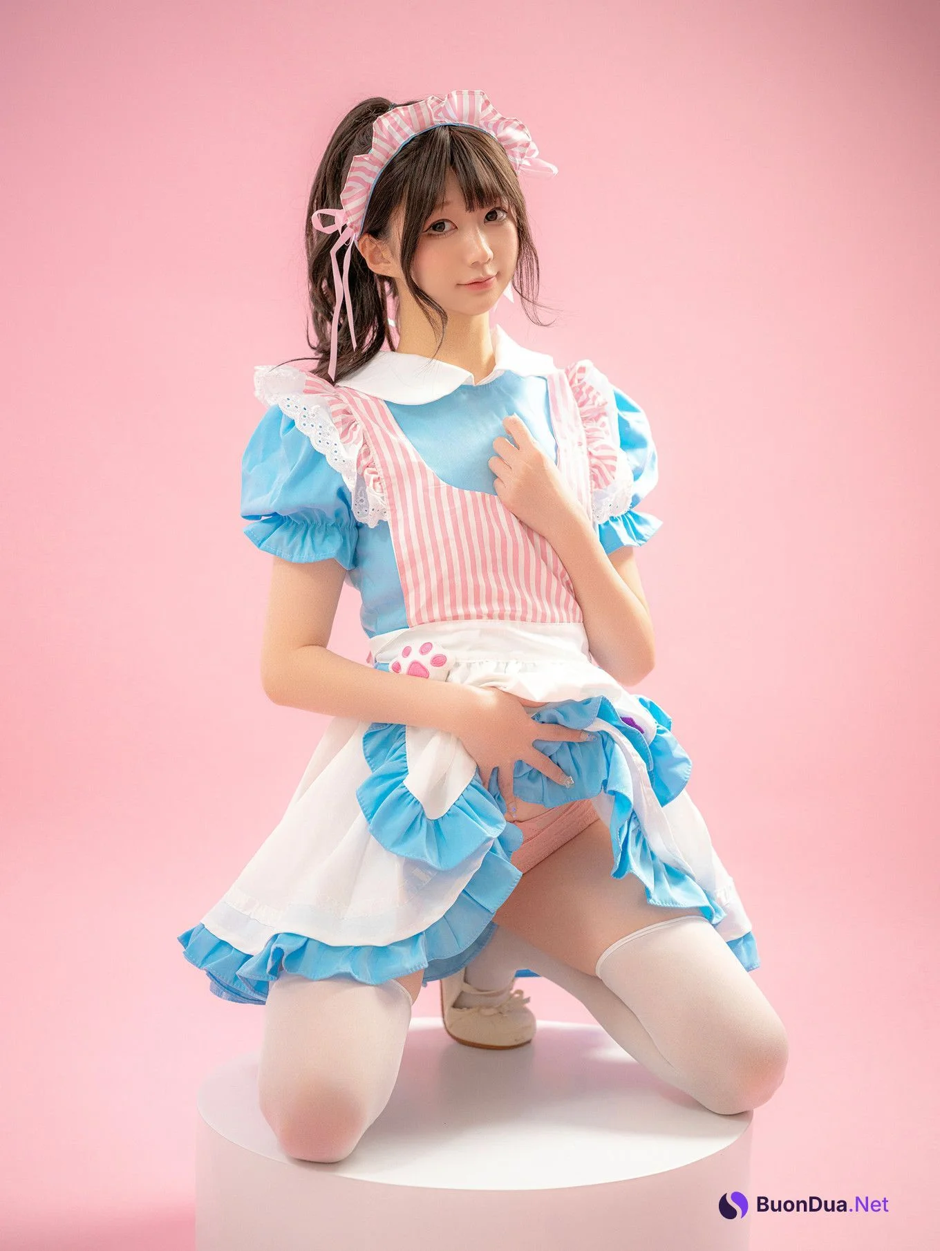 Cosplay Nagisa魔物喵 – メイド喫茶 Set.01 - Photo 19