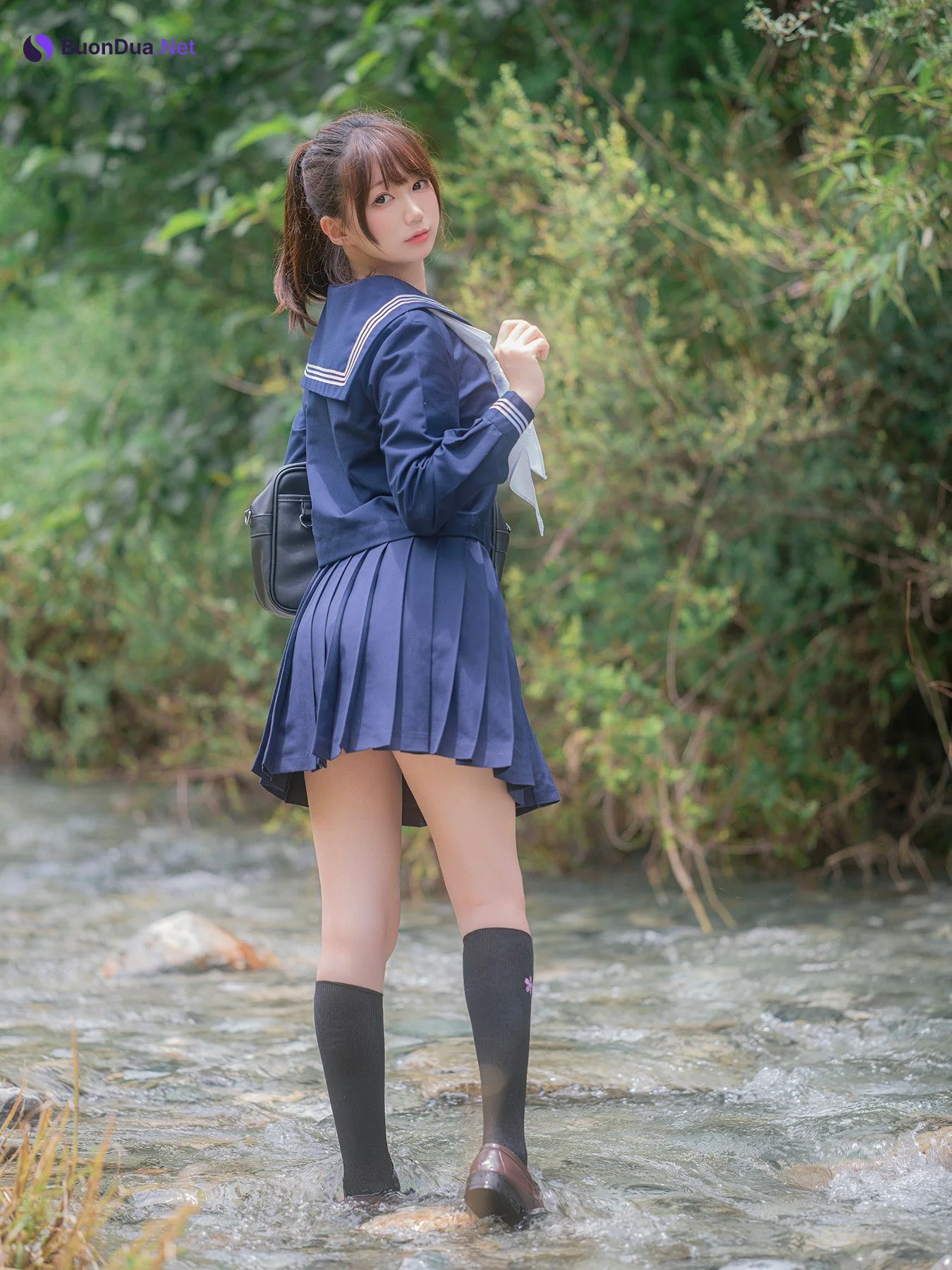 Cosplay Nagisa魔物喵 – 川で水遊び Set.01 - Photo 18