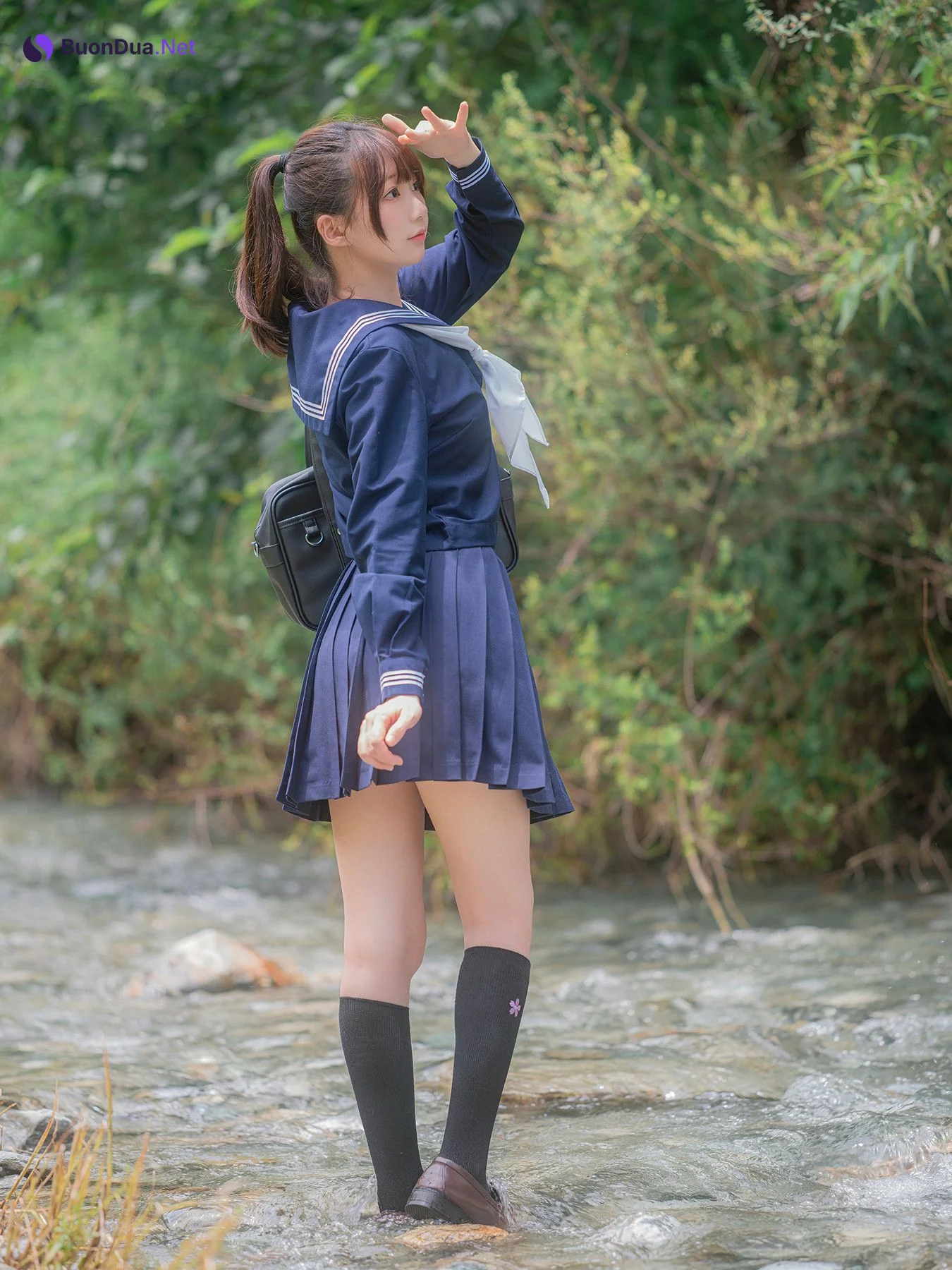 Cosplay Nagisa魔物喵 – 川で水遊び Set.01 - Photo 19