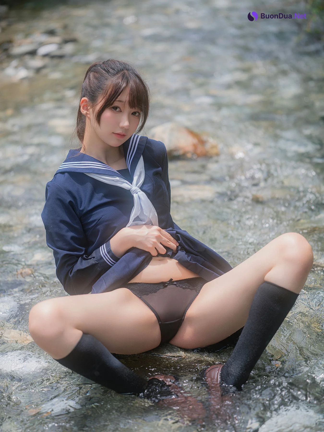Cosplay Nagisa魔物喵 – 川で水遊び Set.02 - Photo 13