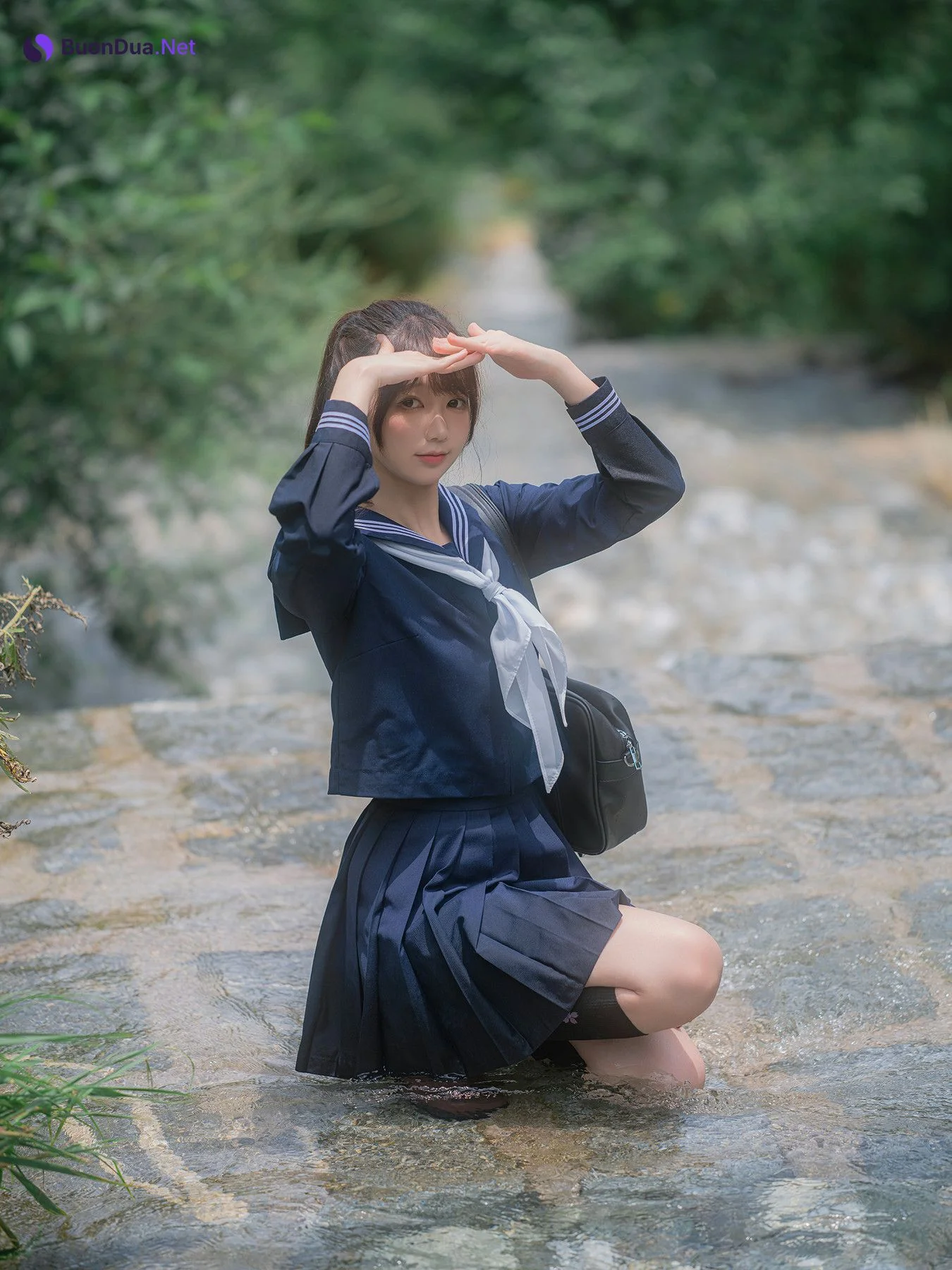 Cosplay Nagisa魔物喵 – 川で水遊び Set.02 - Photo 17