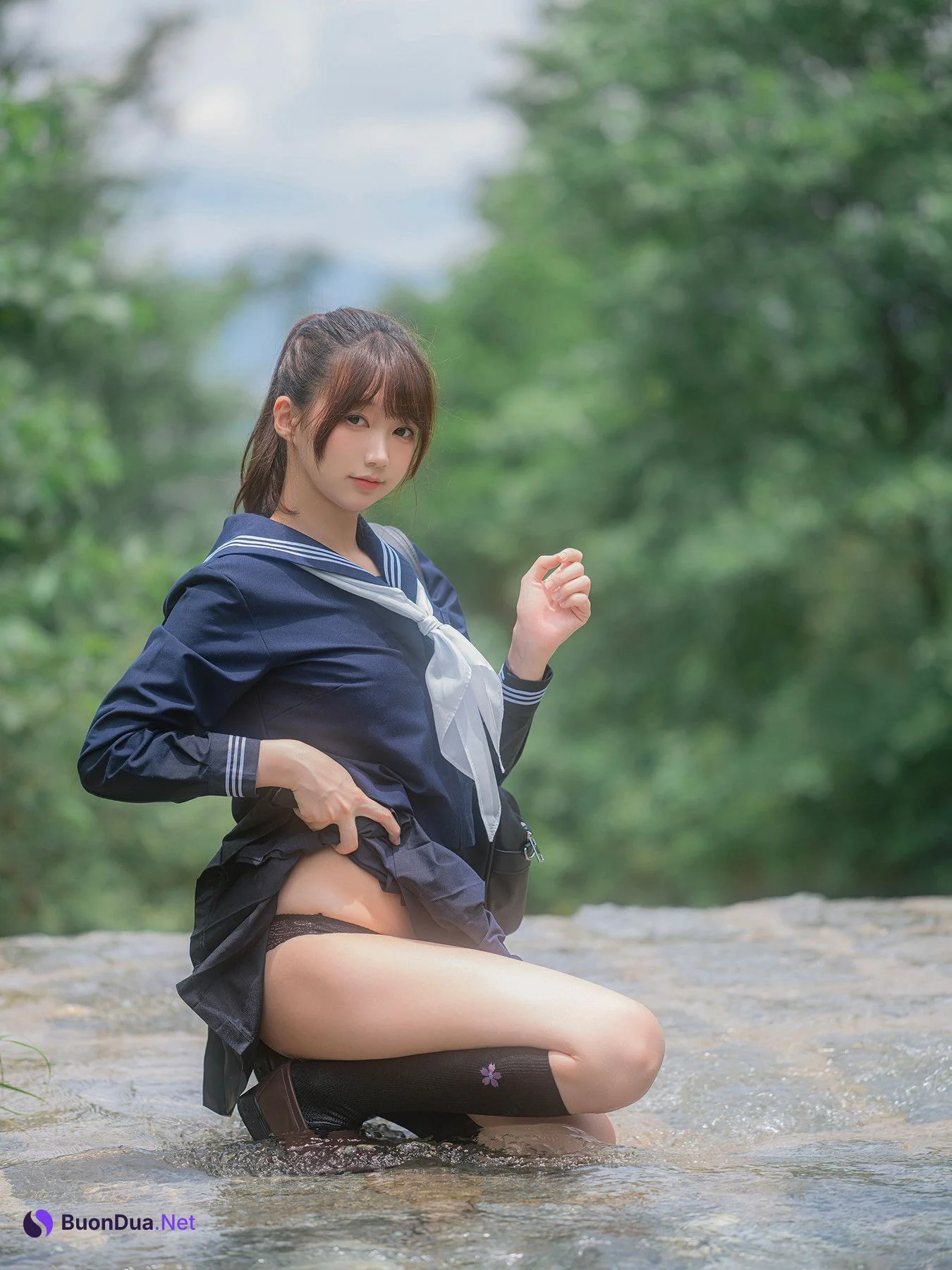 Cosplay Nagisa魔物喵 – 川で水遊び Set.02 - Photo 18