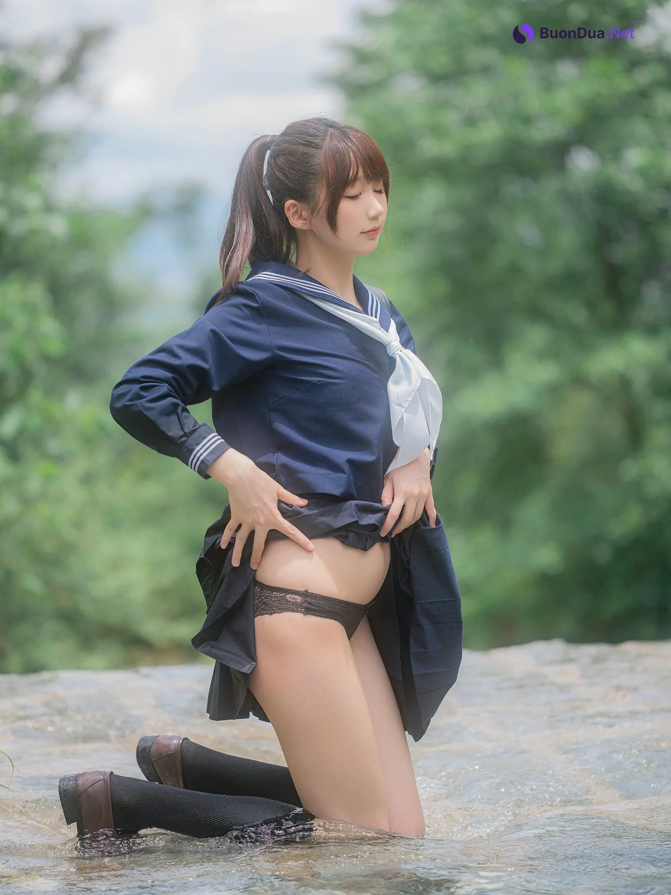 Cosplay Nagisa魔物喵 – 川で水遊び Set.02 - Photo 19