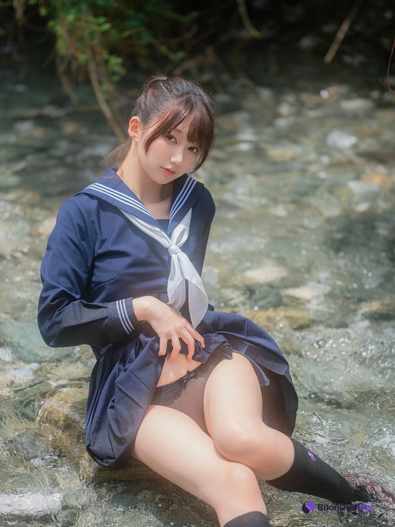 Cosplay Nagisa魔物喵 – 川で水遊び Set.02 - Photo 6
