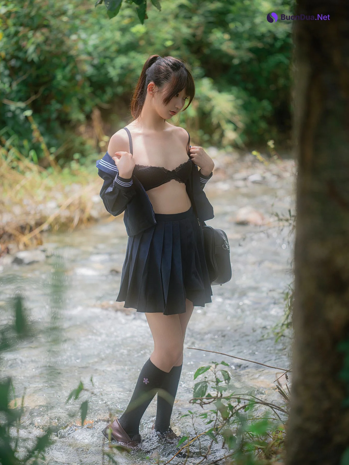 Cosplay Nagisa魔物喵 – 川で水遊び Set.03 - Photo 7