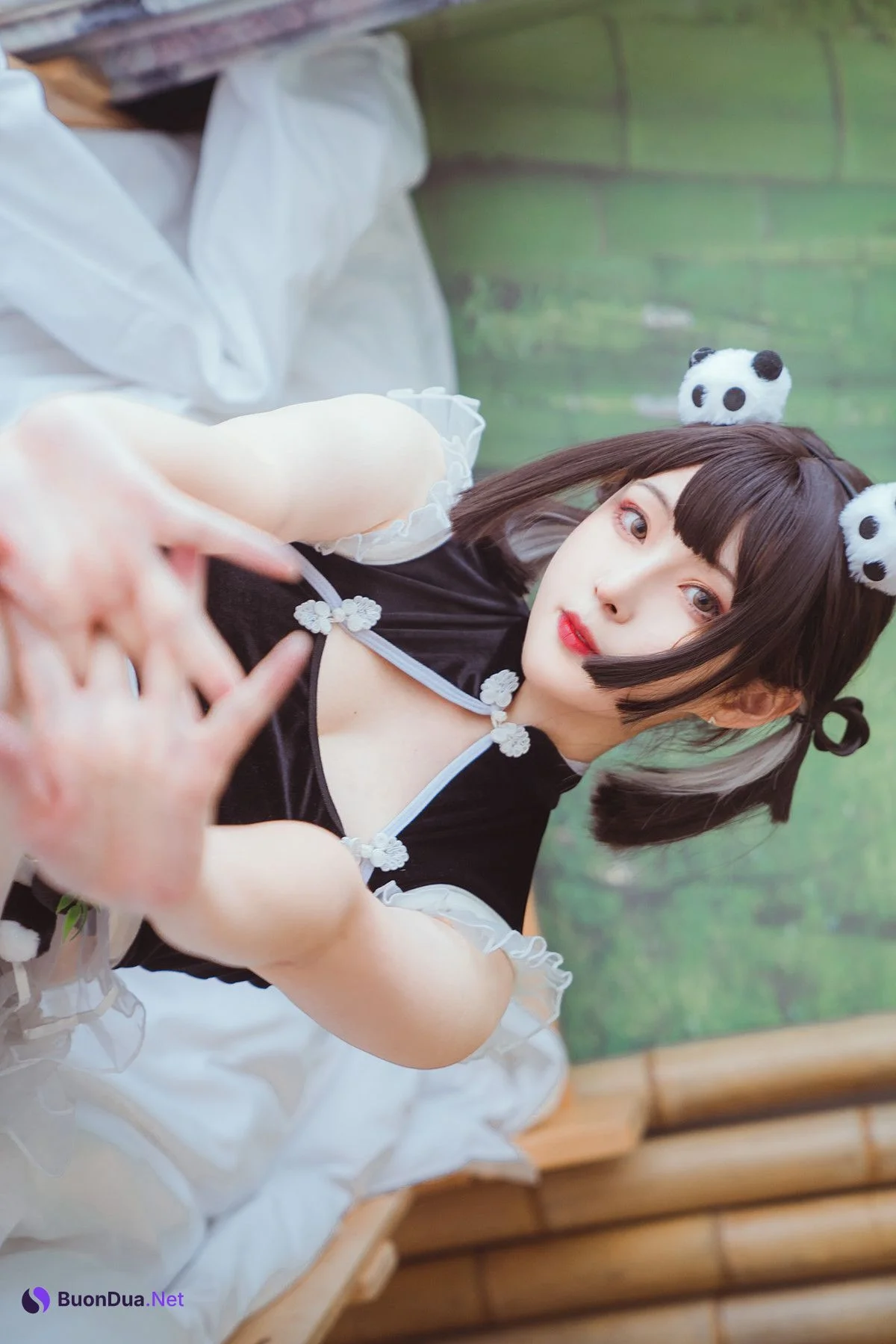 Cosplay Natsuko夏夏子 熊猫女仆 - Photo 10