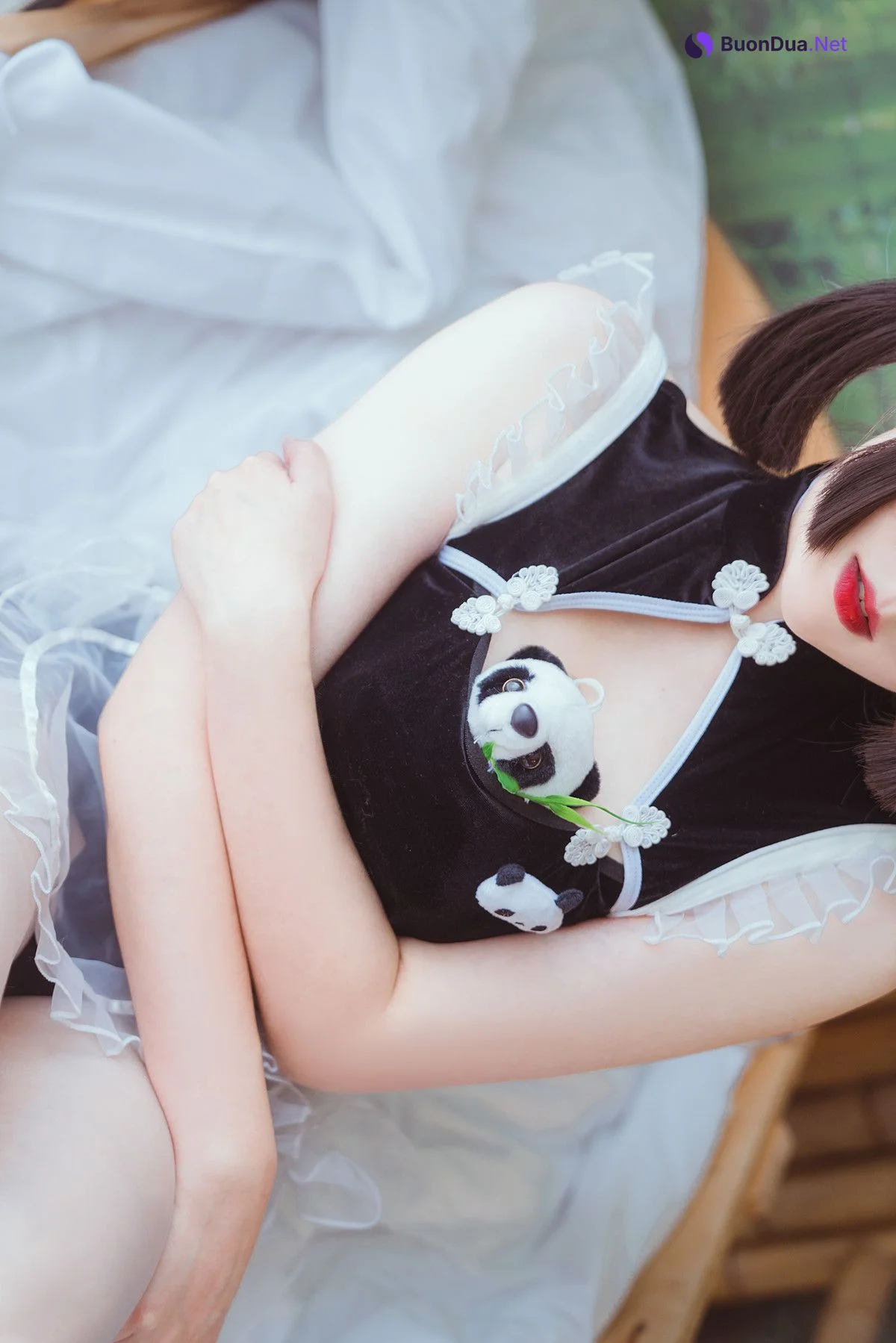 Cosplay Natsuko夏夏子 熊猫女仆 - Photo 17