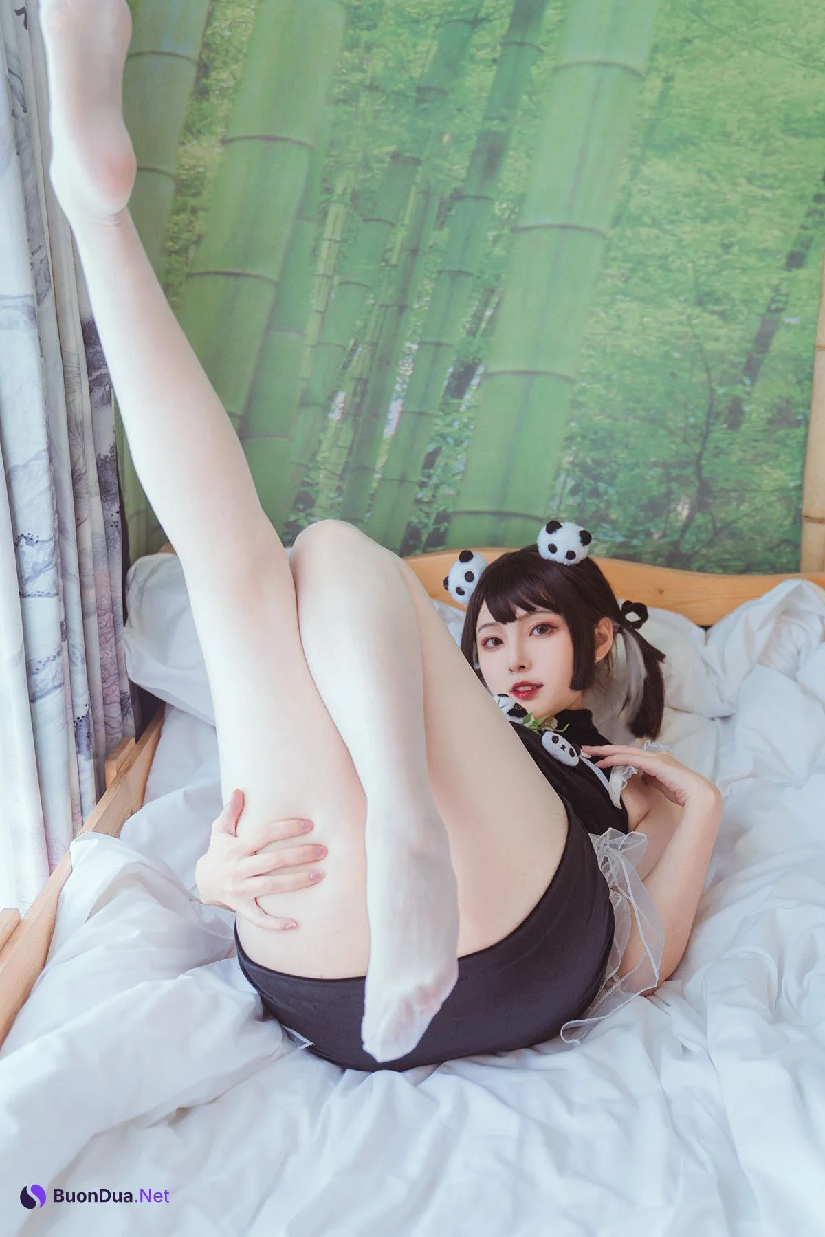 Cosplay Natsuko夏夏子 熊猫女仆 - Photo 19