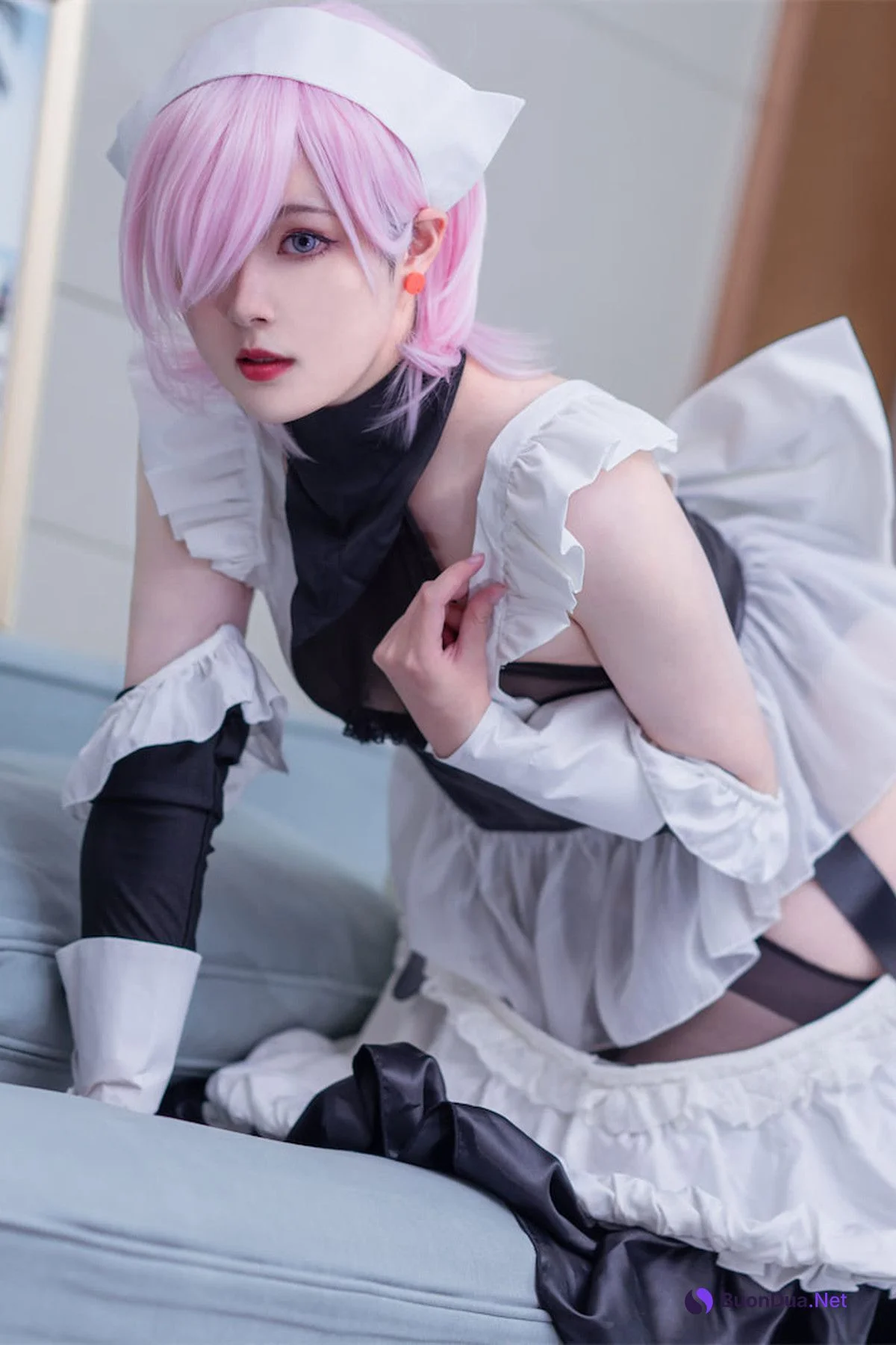 Cosplay Natsuko夏夏子 宫本武藏女仆 - Photo 15