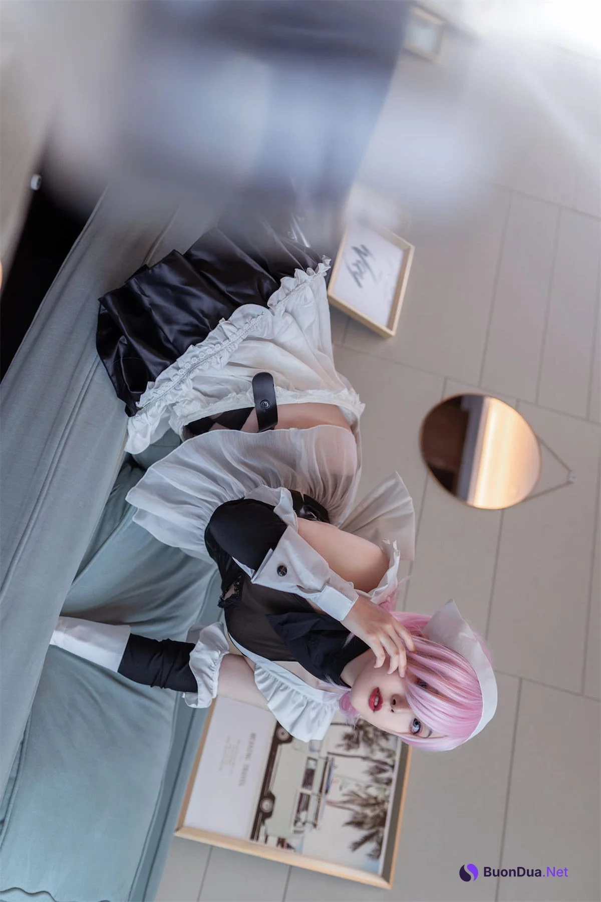 Cosplay Natsuko夏夏子 宫本武藏女仆 - Photo 16