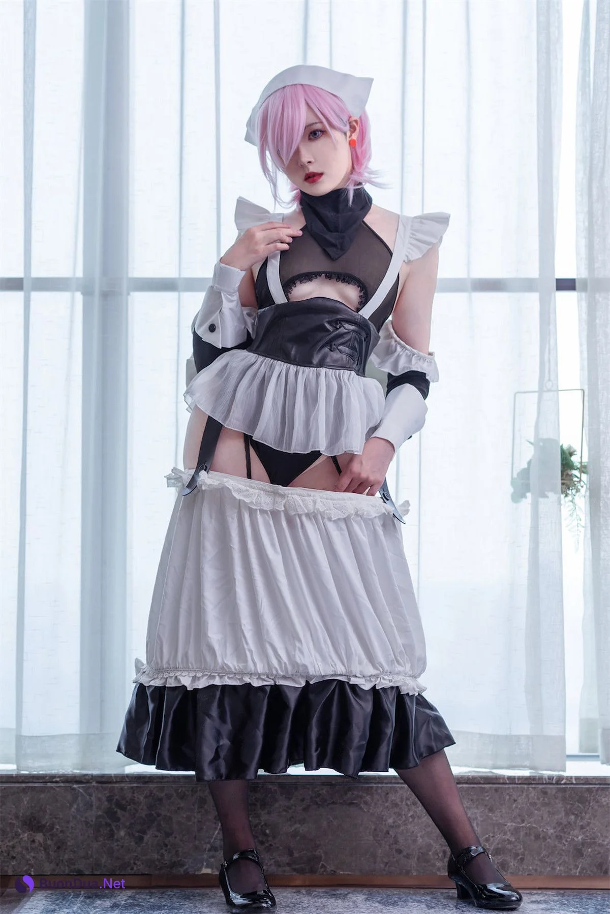 Cosplay Natsuko夏夏子 宫本武藏女仆 - Photo 2