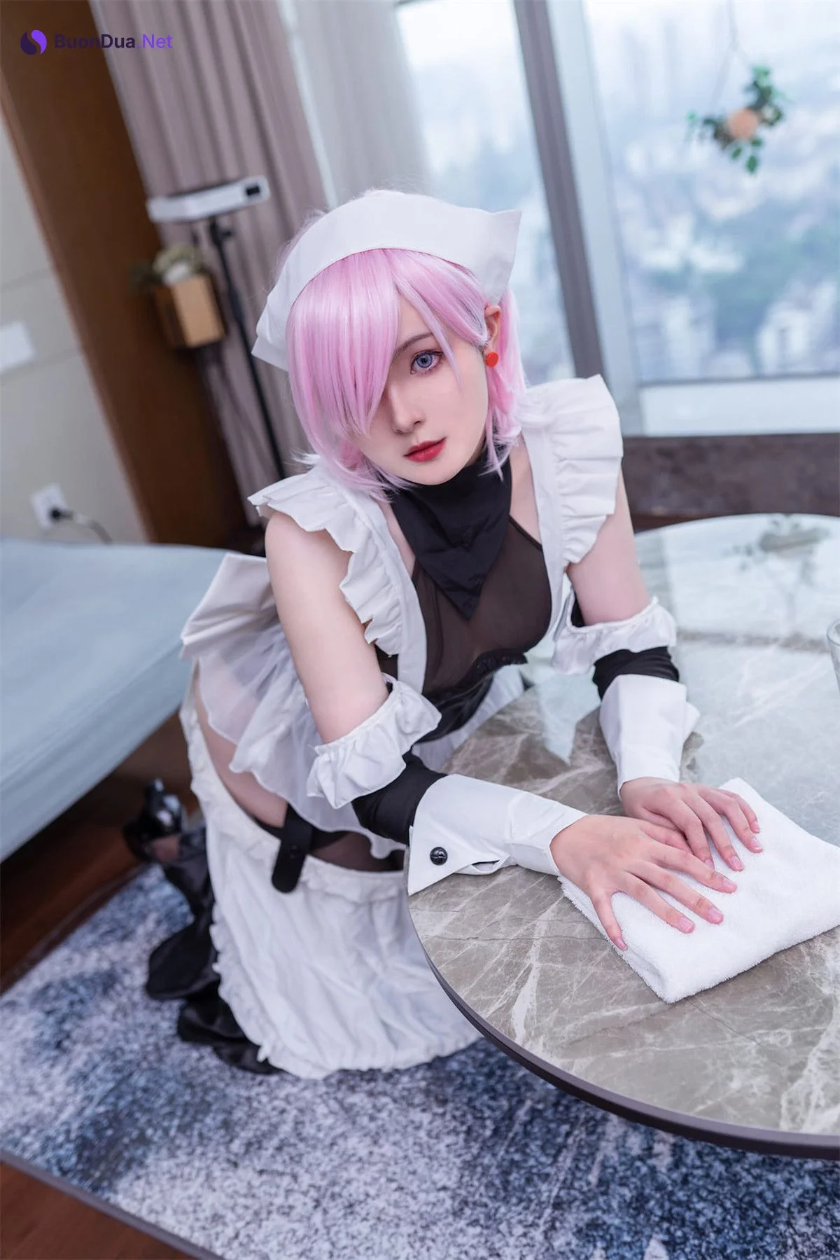 Cosplay Natsuko夏夏子 宫本武藏女仆 - Photo 5