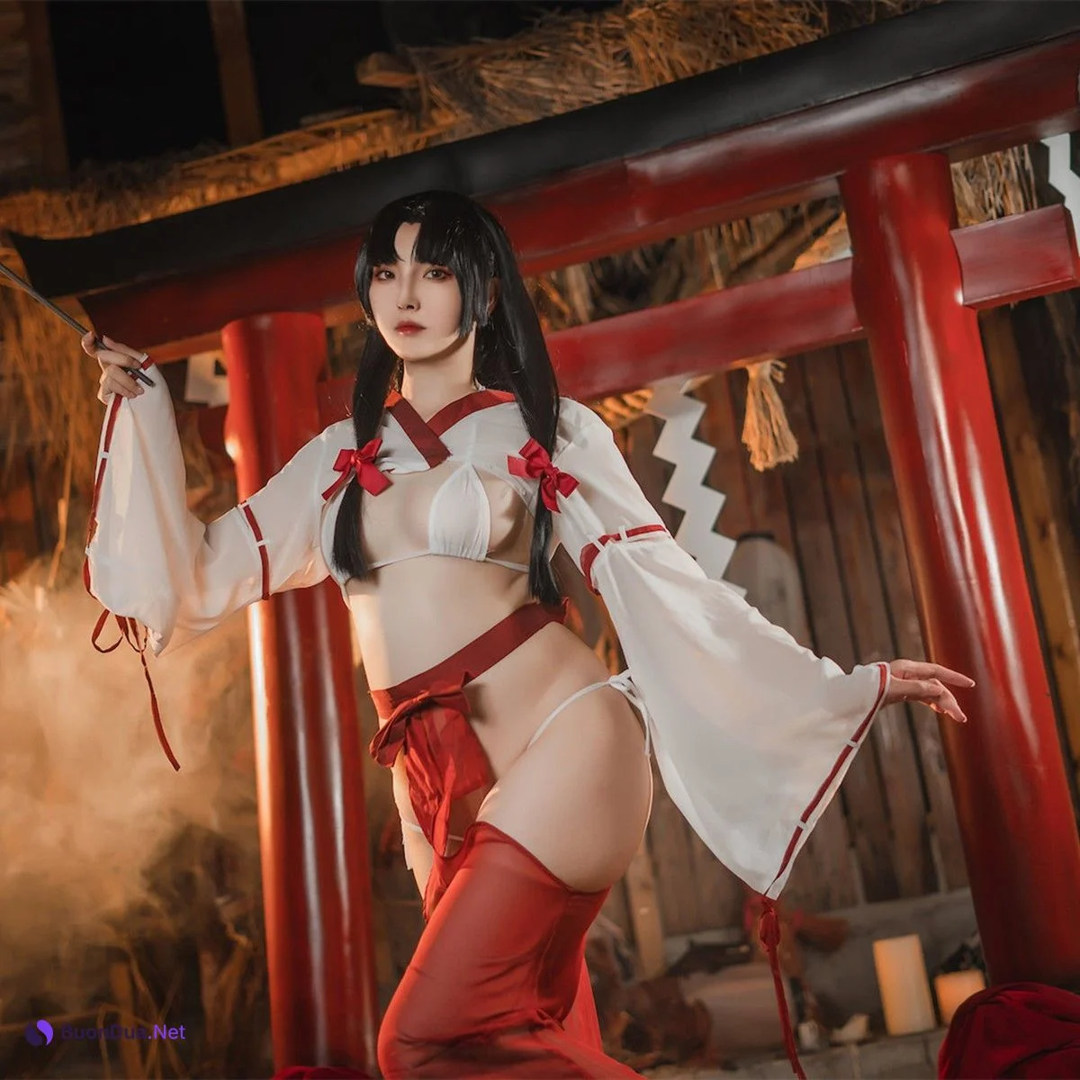 Cosplay Natsuko夏夏子 祈愿巫女 - Photo 3