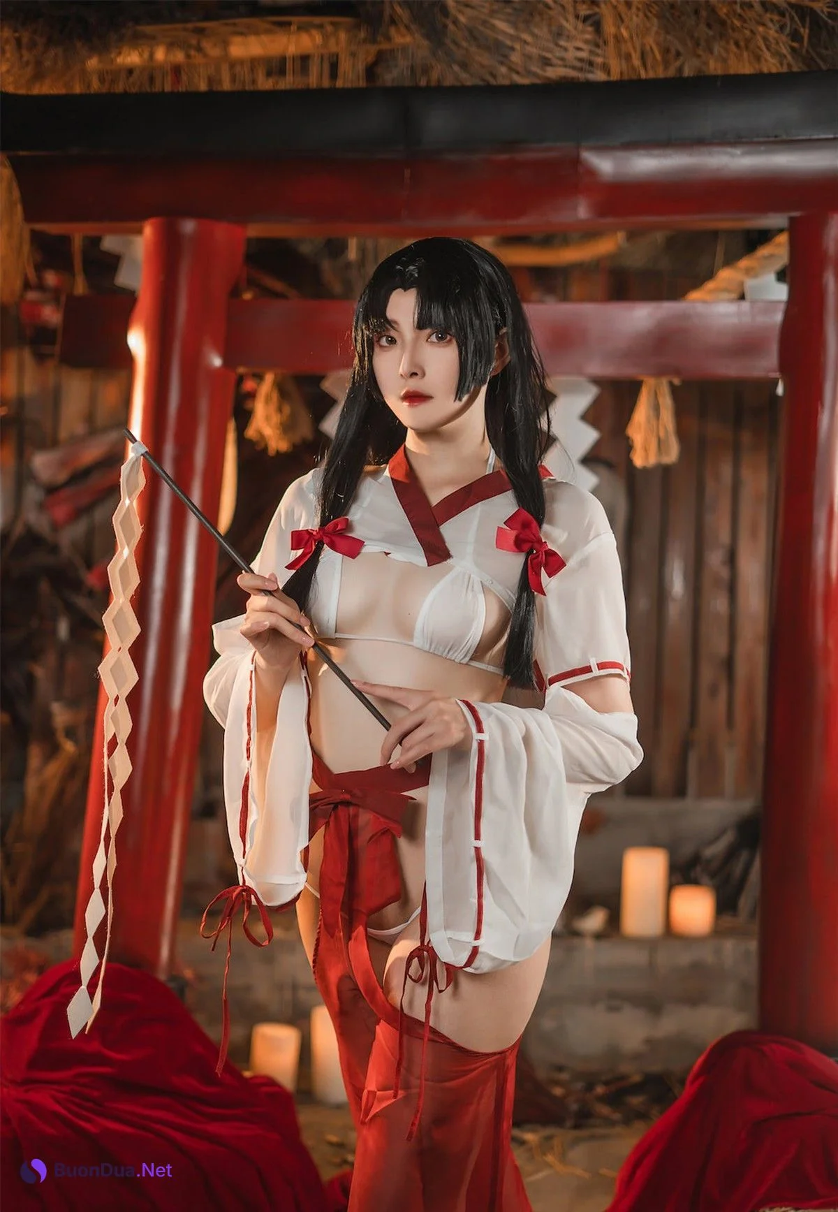 Cosplay Natsuko夏夏子 祈愿巫女 - Photo 4