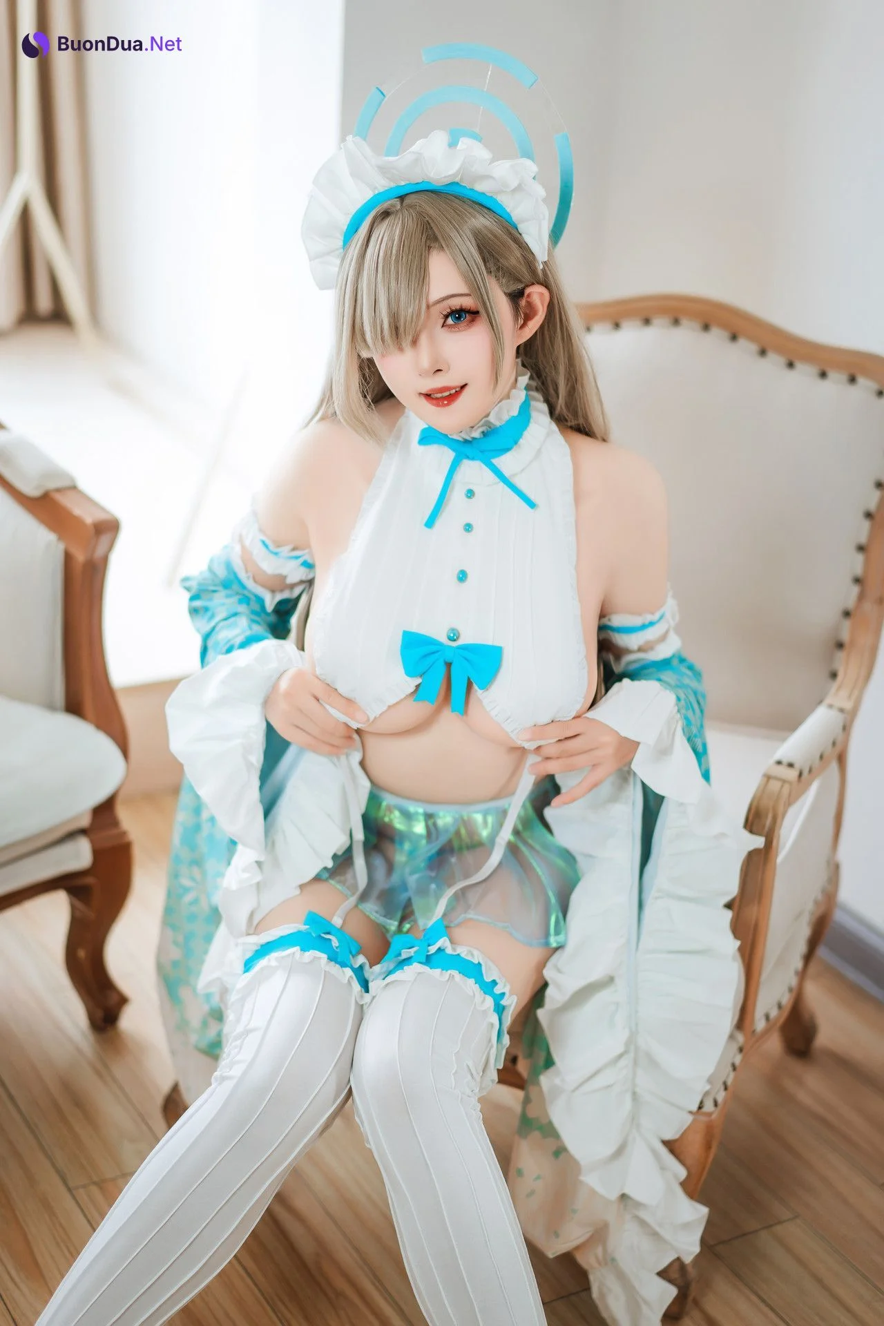 Cosplay Natsuko夏夏子 一之濑明日奈女仆同人 - Photo 14