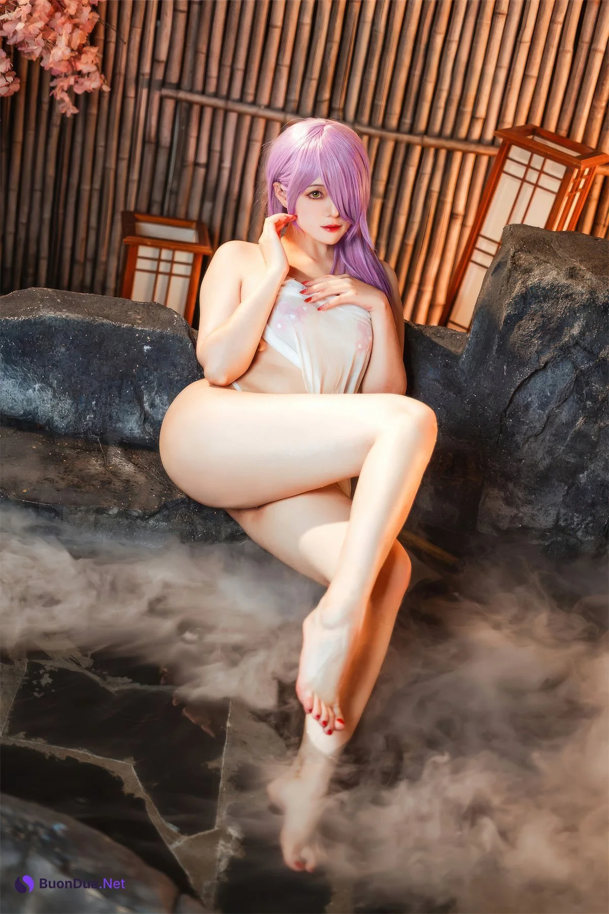 Cosplay Natsuko夏夏子 碧蓝航线 的里雅斯特温泉夜 - Photo 13