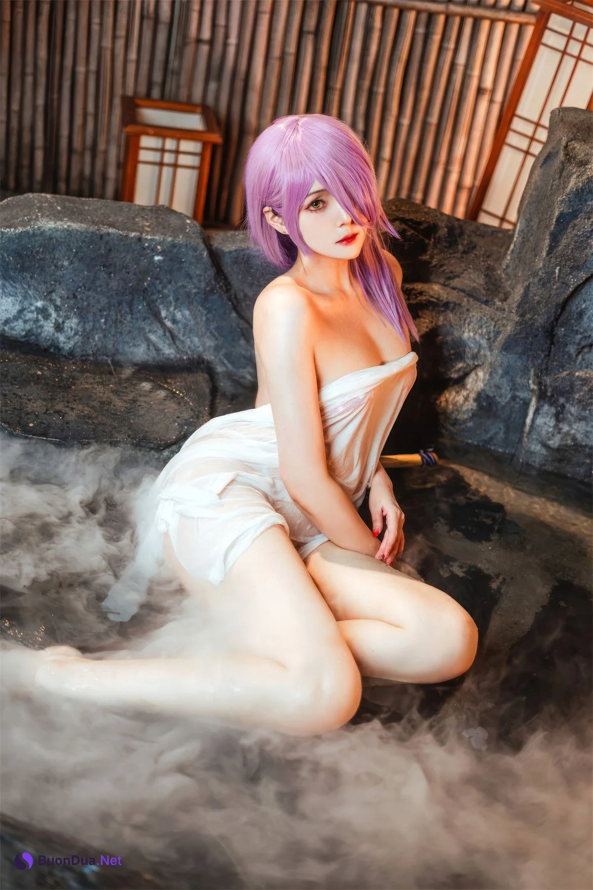 Cosplay Natsuko夏夏子 碧蓝航线 的里雅斯特温泉夜 - Photo 16