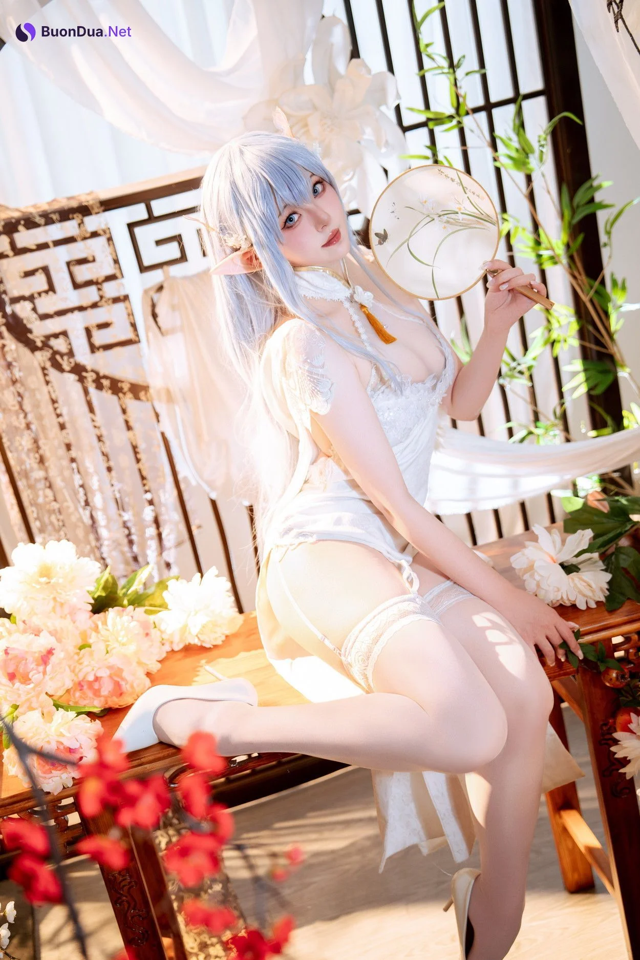 Cosplay Natsuko夏夏子 碧蓝航线 阿尔比恩旗袍 - รูปภาพ 10