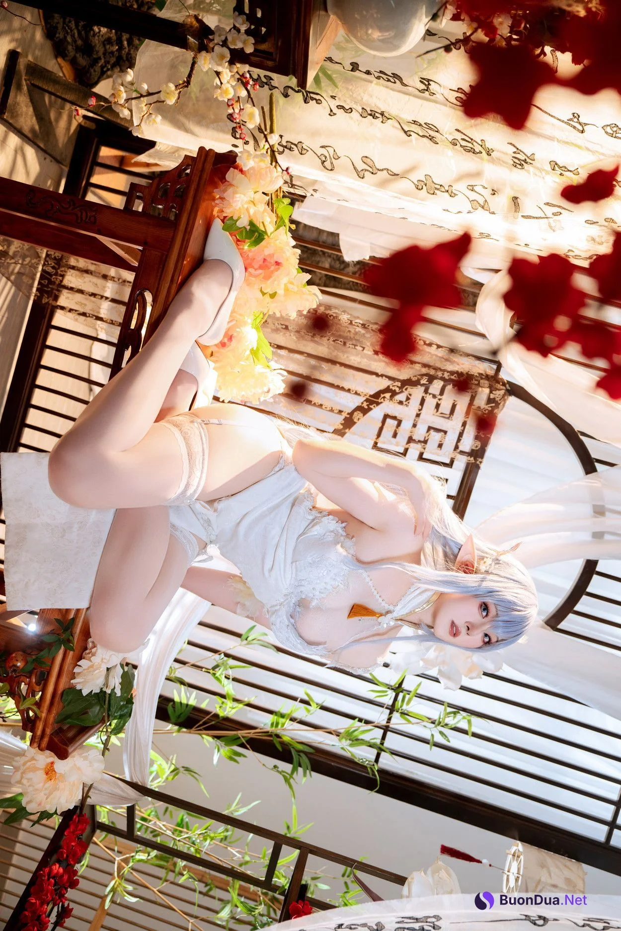 Cosplay Natsuko夏夏子 碧蓝航线 阿尔比恩旗袍 - รูปภาพ 14