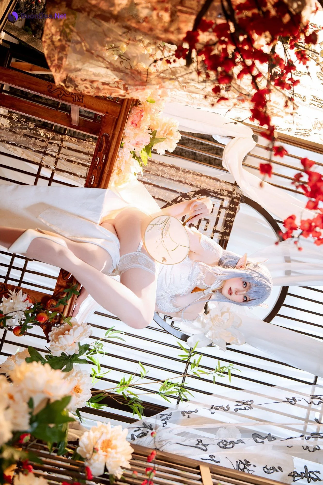 Cosplay Natsuko夏夏子 碧蓝航线 阿尔比恩旗袍 - รูปภาพ 2