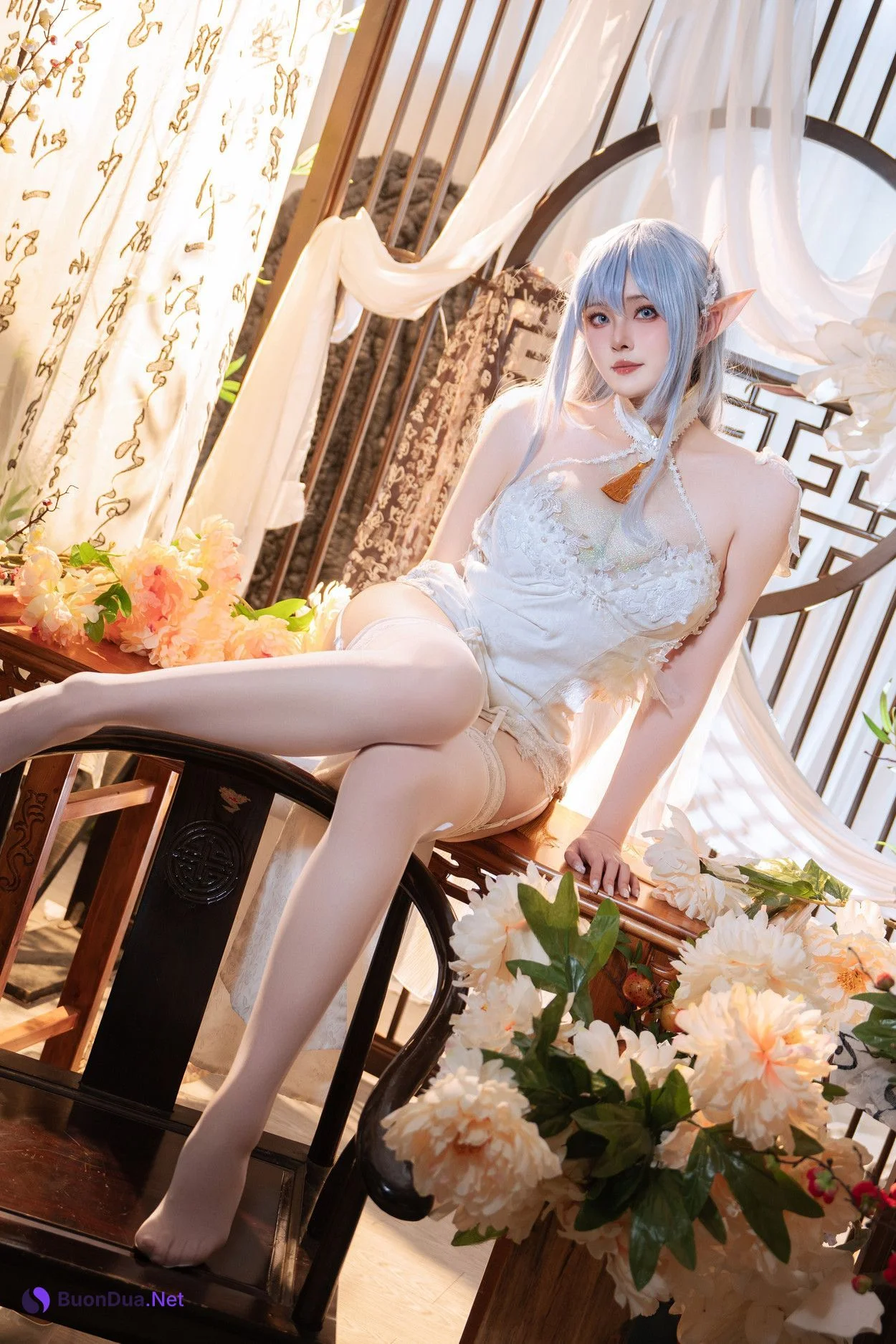 Cosplay Natsuko夏夏子 碧蓝航线 阿尔比恩旗袍 - รูปภาพ 20
