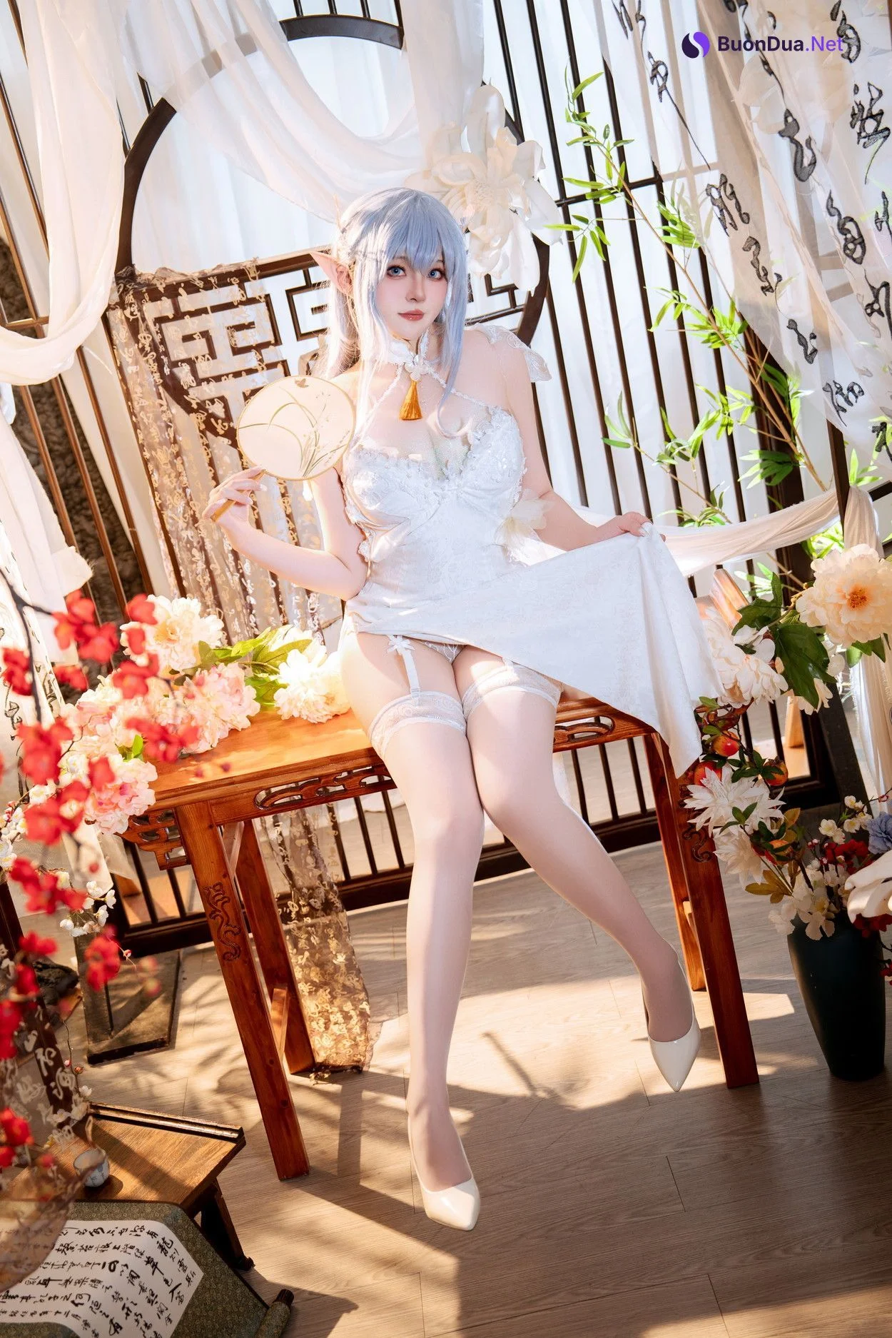 Cosplay Natsuko夏夏子 碧蓝航线 阿尔比恩旗袍 - รูปภาพ 5