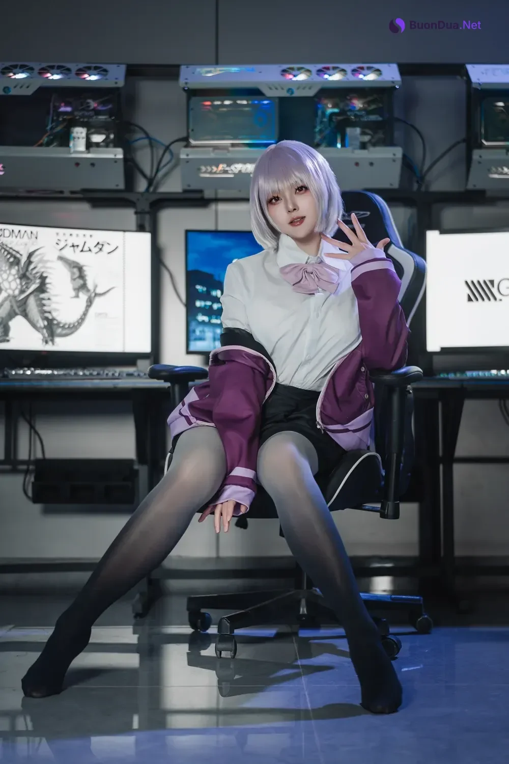 Cosplay Natsuko夏夏子 – GRIDMAN 新条茜 - Photo 4