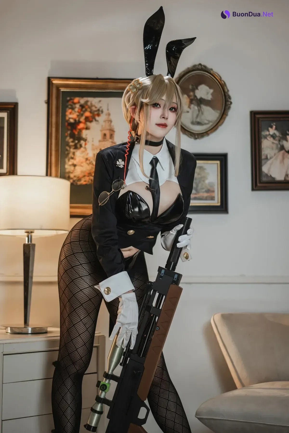 Cosplay Natsuko夏夏子 – NIKKE 爱德 特工兔女郎 - Photo 10