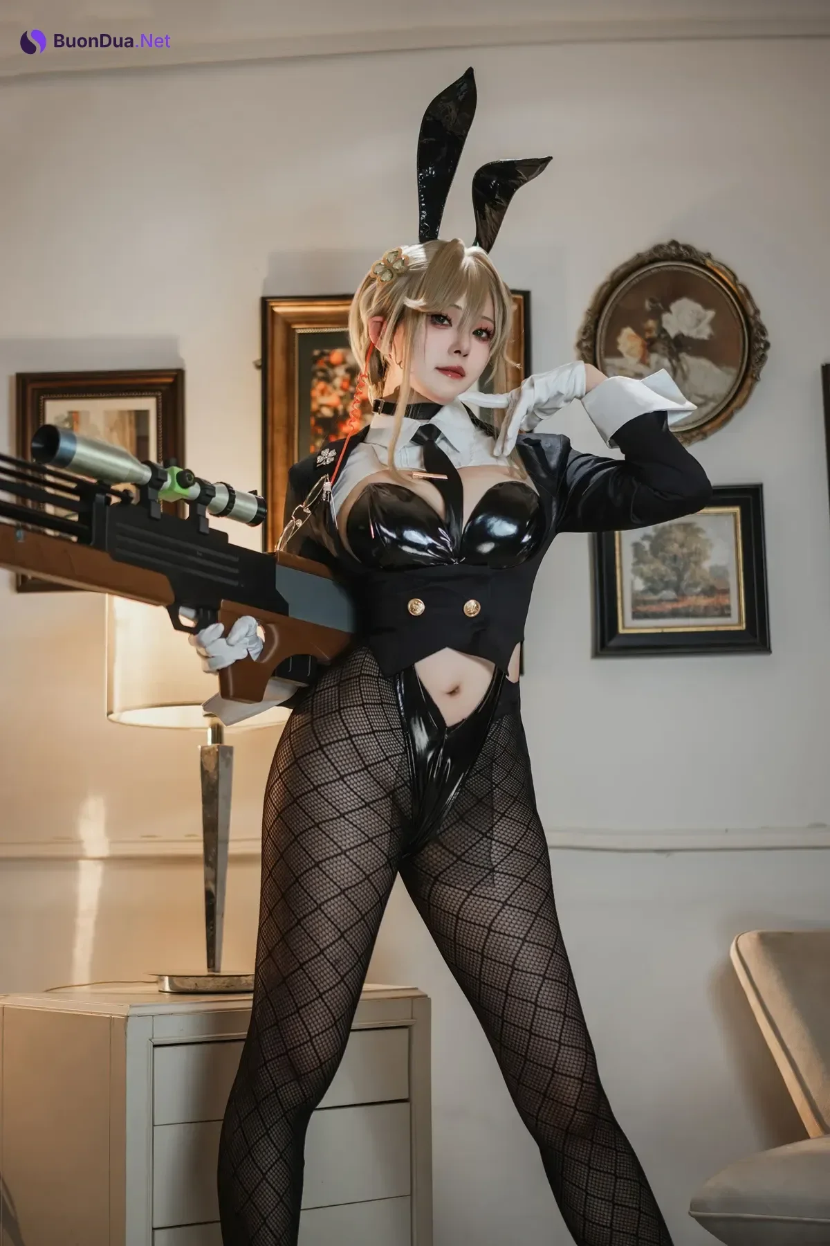 Cosplay Natsuko夏夏子 – NIKKE 爱德 特工兔女郎 - Photo 11