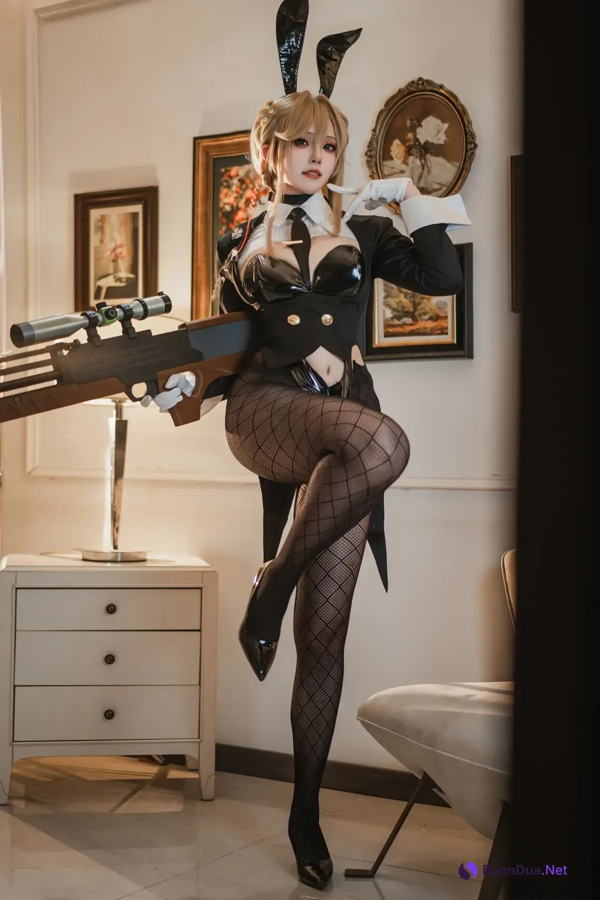 Cosplay Natsuko夏夏子 – NIKKE 爱德 特工兔女郎 - Photo 12