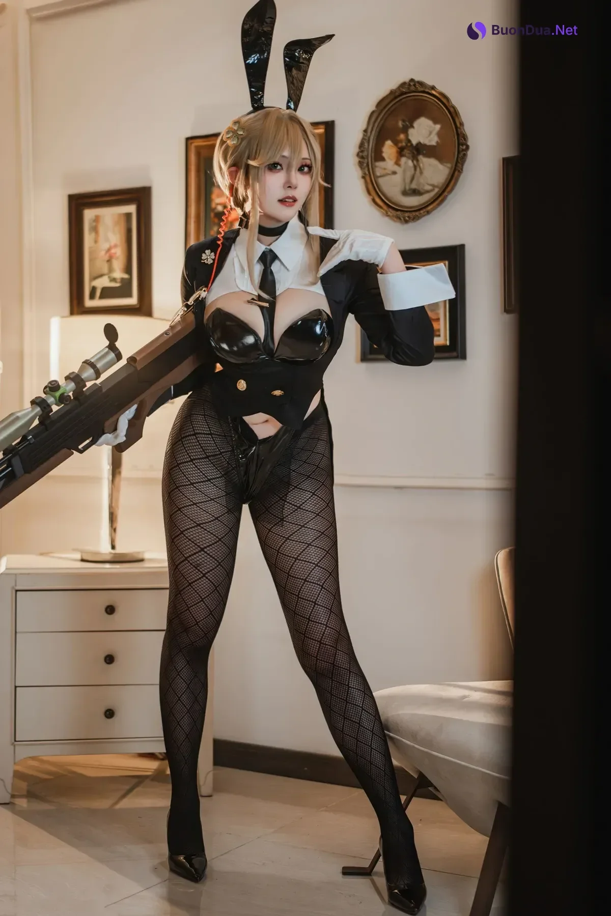 Cosplay Natsuko夏夏子 – NIKKE 爱德 特工兔女郎 - Photo 13