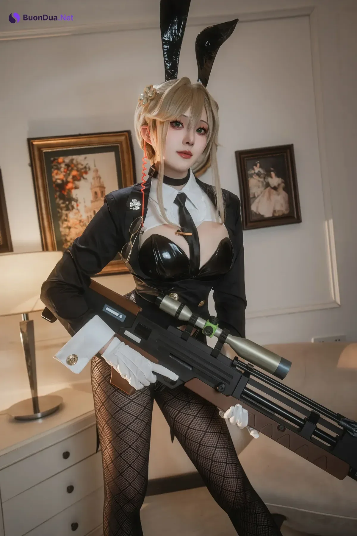 Cosplay Natsuko夏夏子 – NIKKE 爱德 特工兔女郎 - Photo 2