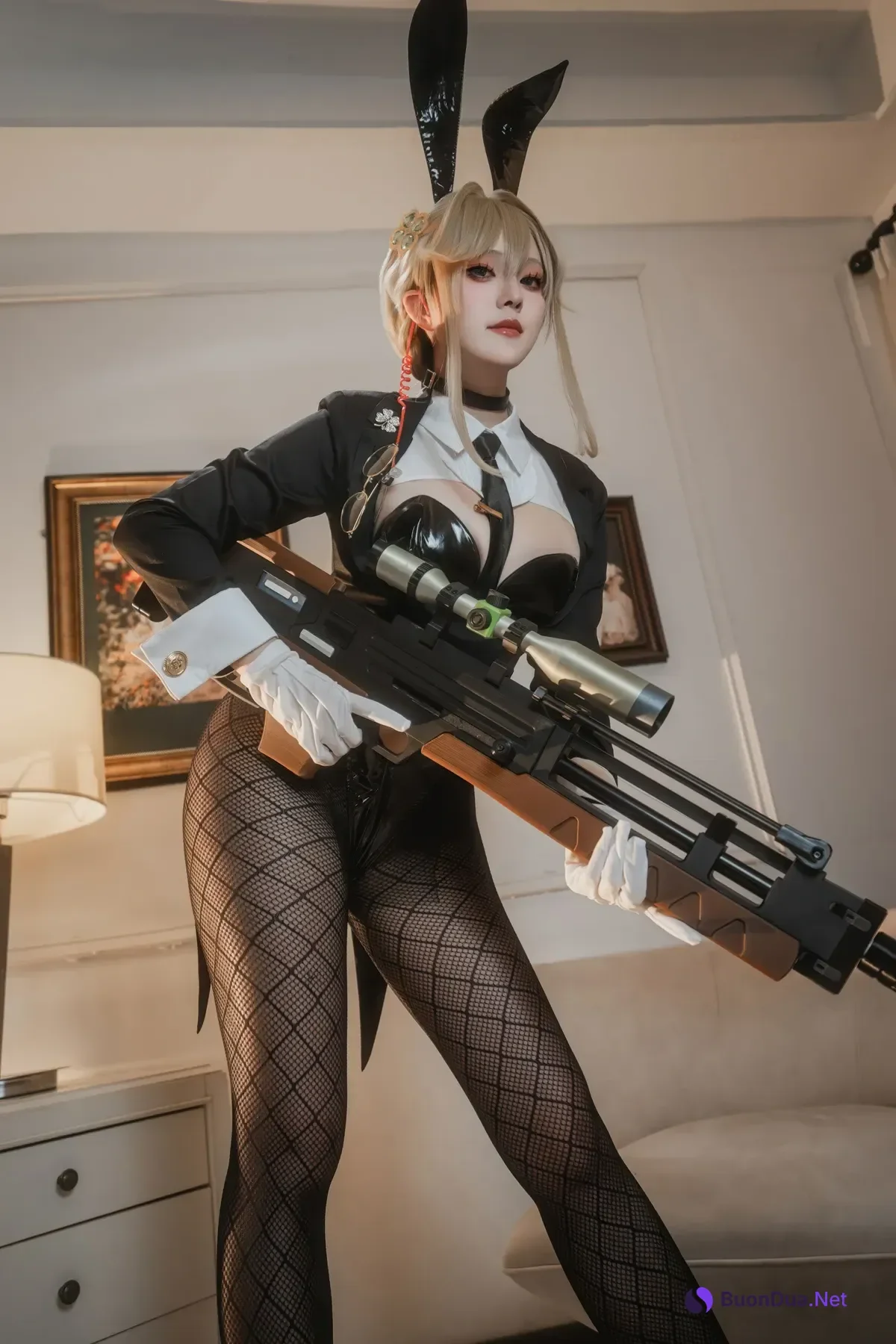 Cosplay Natsuko夏夏子 – NIKKE 爱德 特工兔女郎 - Photo 4