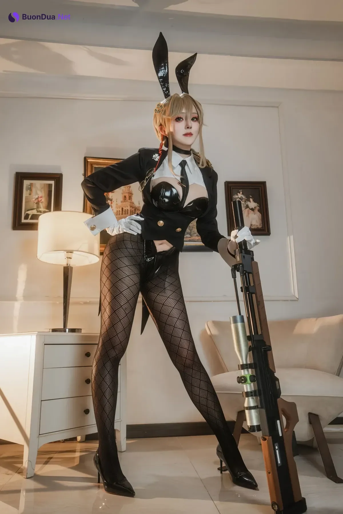 Cosplay Natsuko夏夏子 – NIKKE 爱德 特工兔女郎 - Photo 6