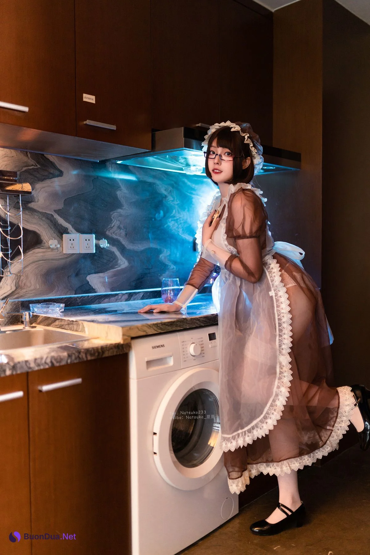 Cosplay Natsuko夏夏子 透明女仆 Transparent Maid - Photo 3