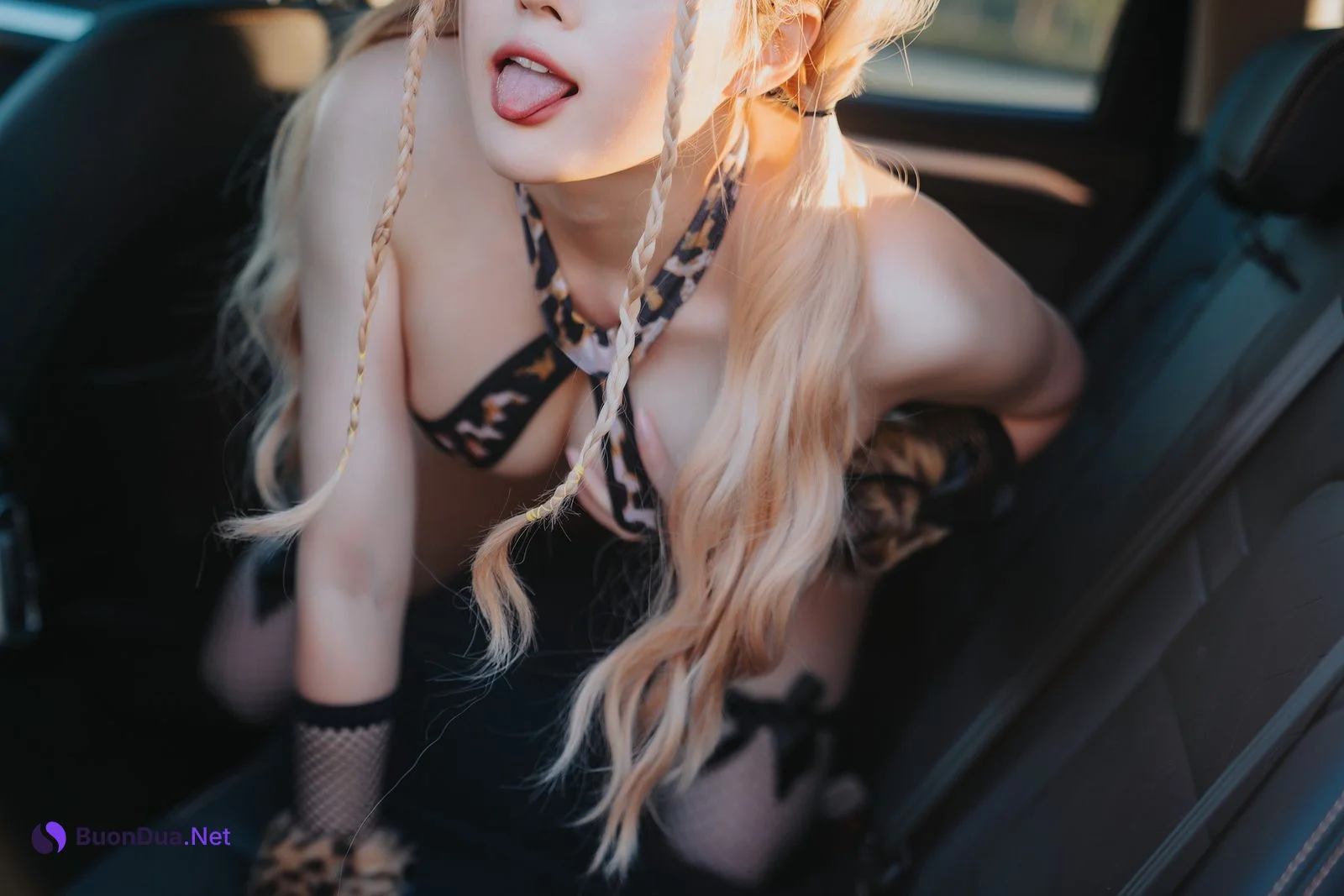 Cosplay Natsuko夏夏子 豹纹X车 - Photo 12