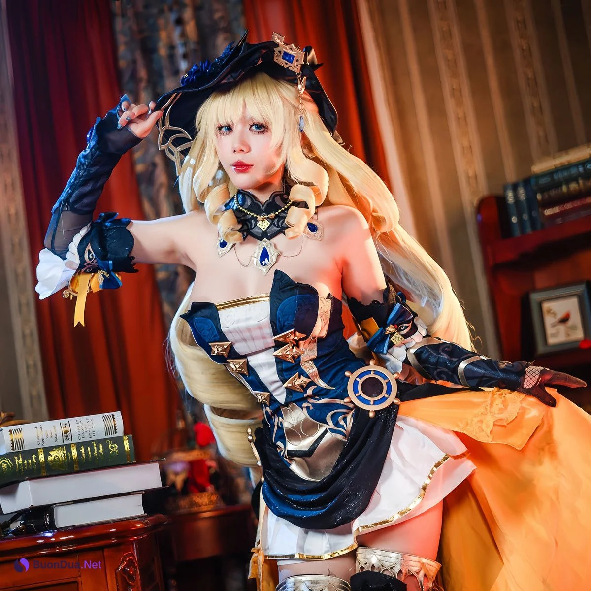 Cosplay 九言 原神 娜维娅 Navia – Genshin - Photo 4