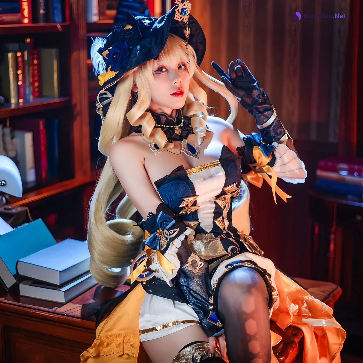 Cosplay 九言 原神 娜维娅 Navia – Genshin - Photo 5