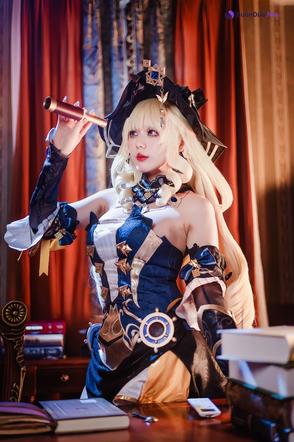 Cosplay 九言 原神 娜维娅 Navia – Genshin - Photo 7