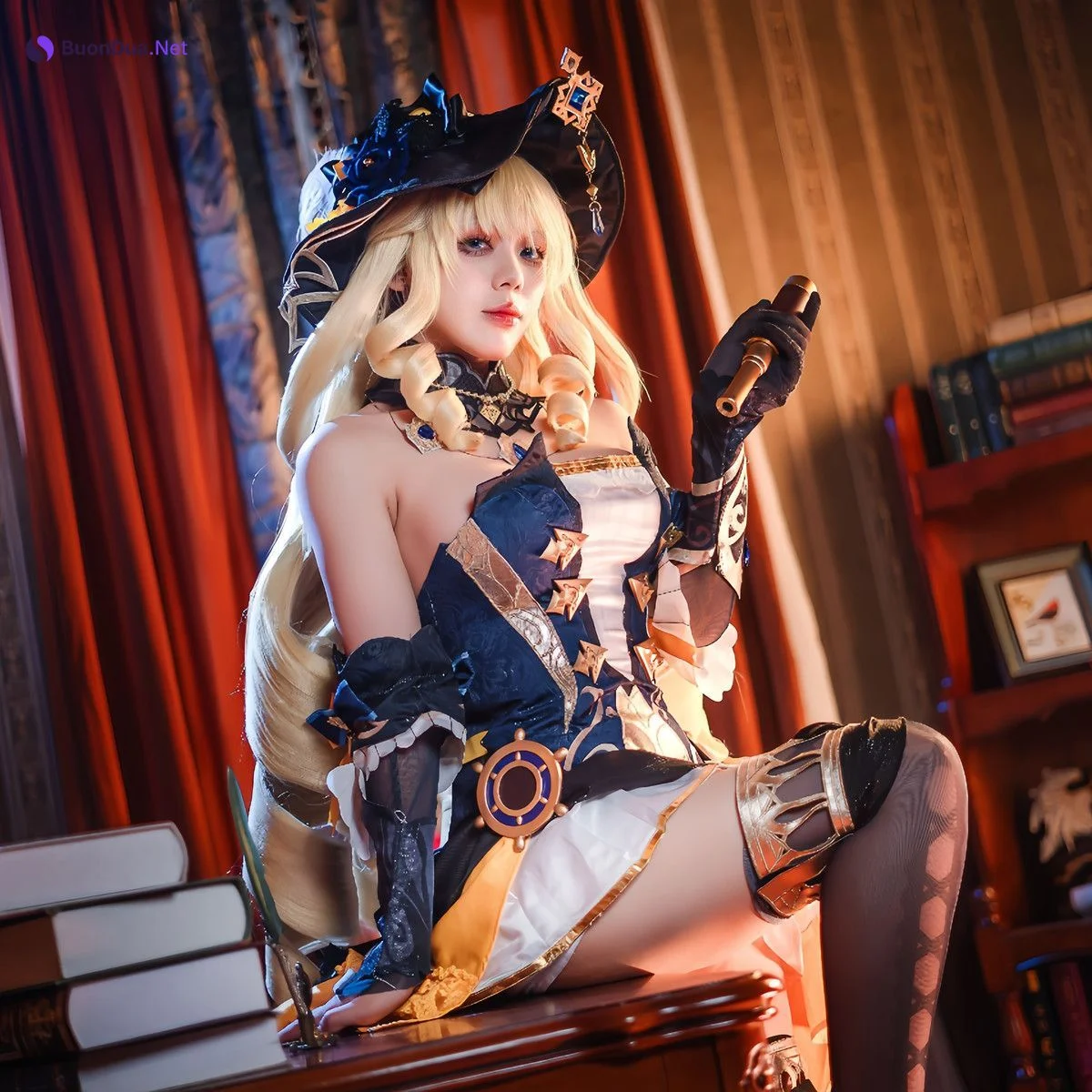 Cosplay 九言 原神 娜维娅 Navia – Genshin - Photo 8