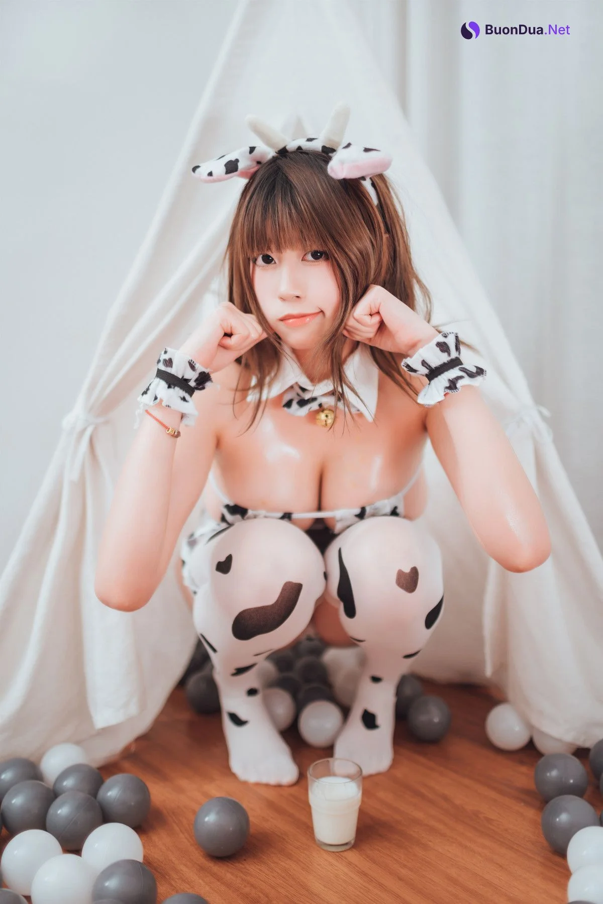 Cosplay 奈汐酱nice 牛年大吉 奶牛 - 照片 10