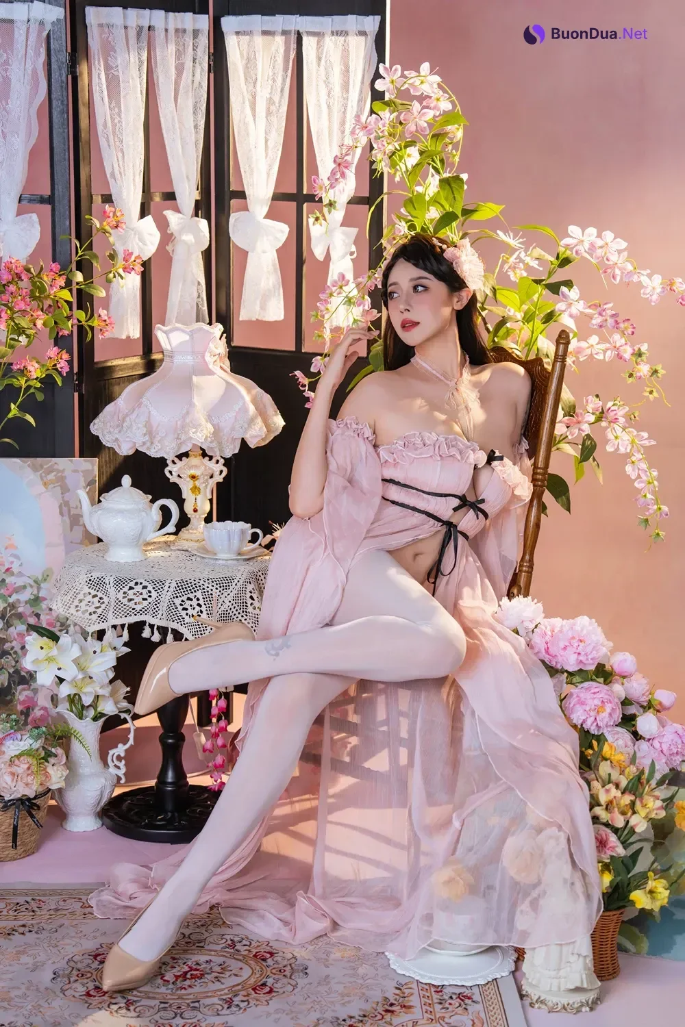 Cosplay 奈汐酱nice – 粉红茶事 - Photo 10