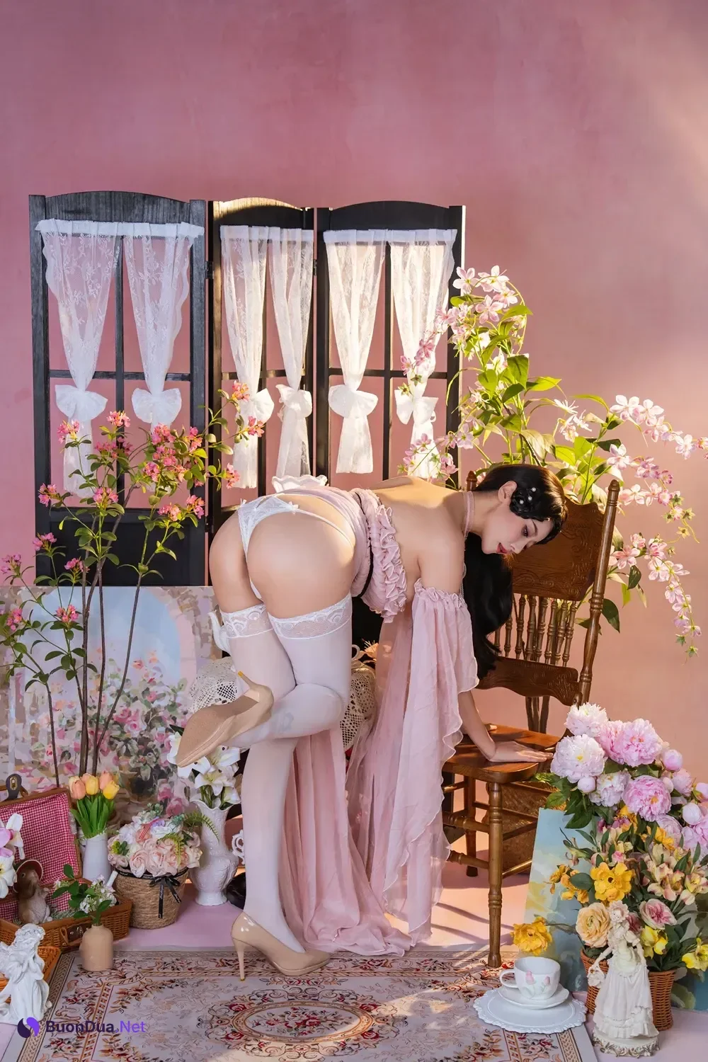 Cosplay 奈汐酱nice – 粉红茶事 - Photo 19
