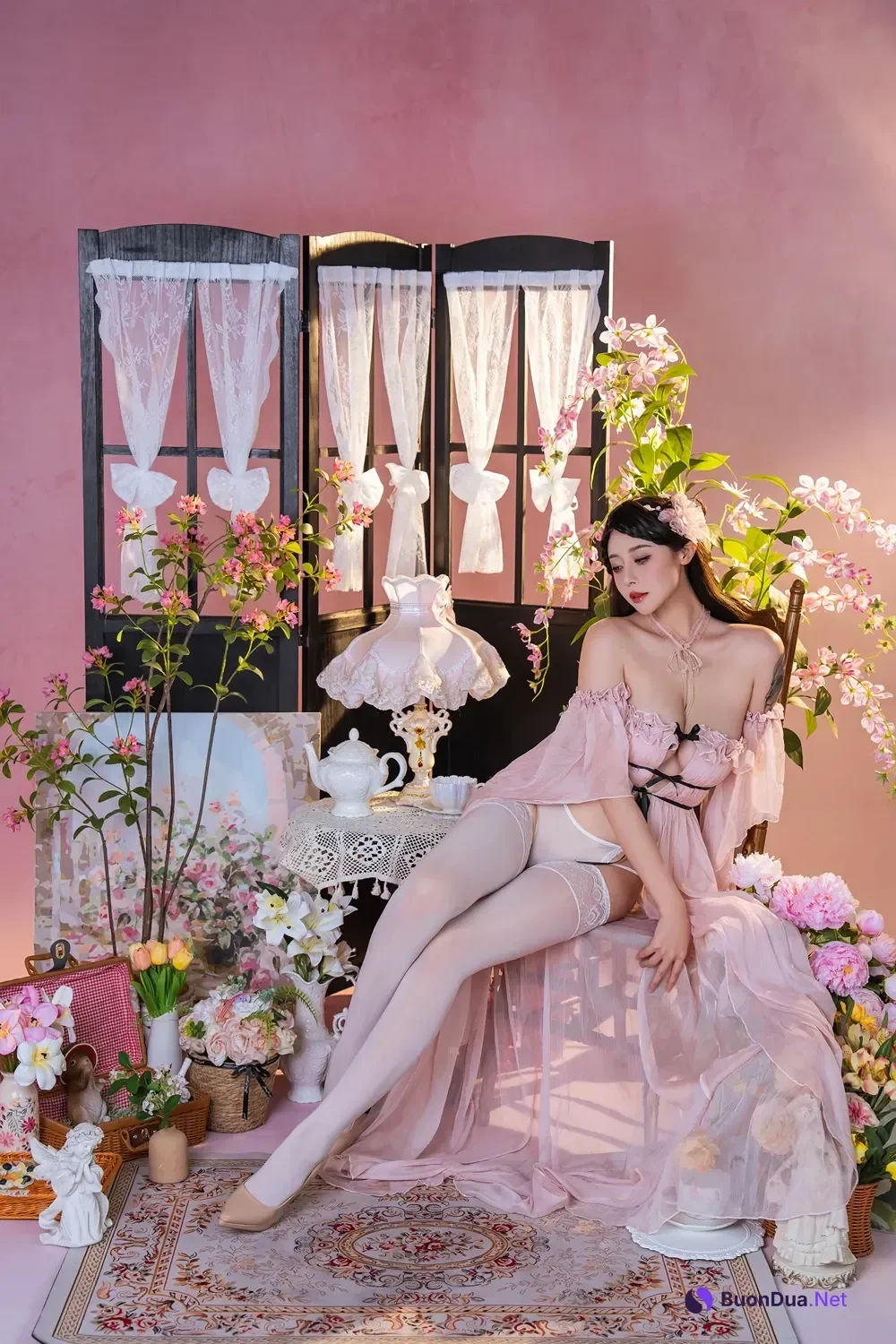 Cosplay 奈汐酱nice – 粉红茶事 - Photo 8
