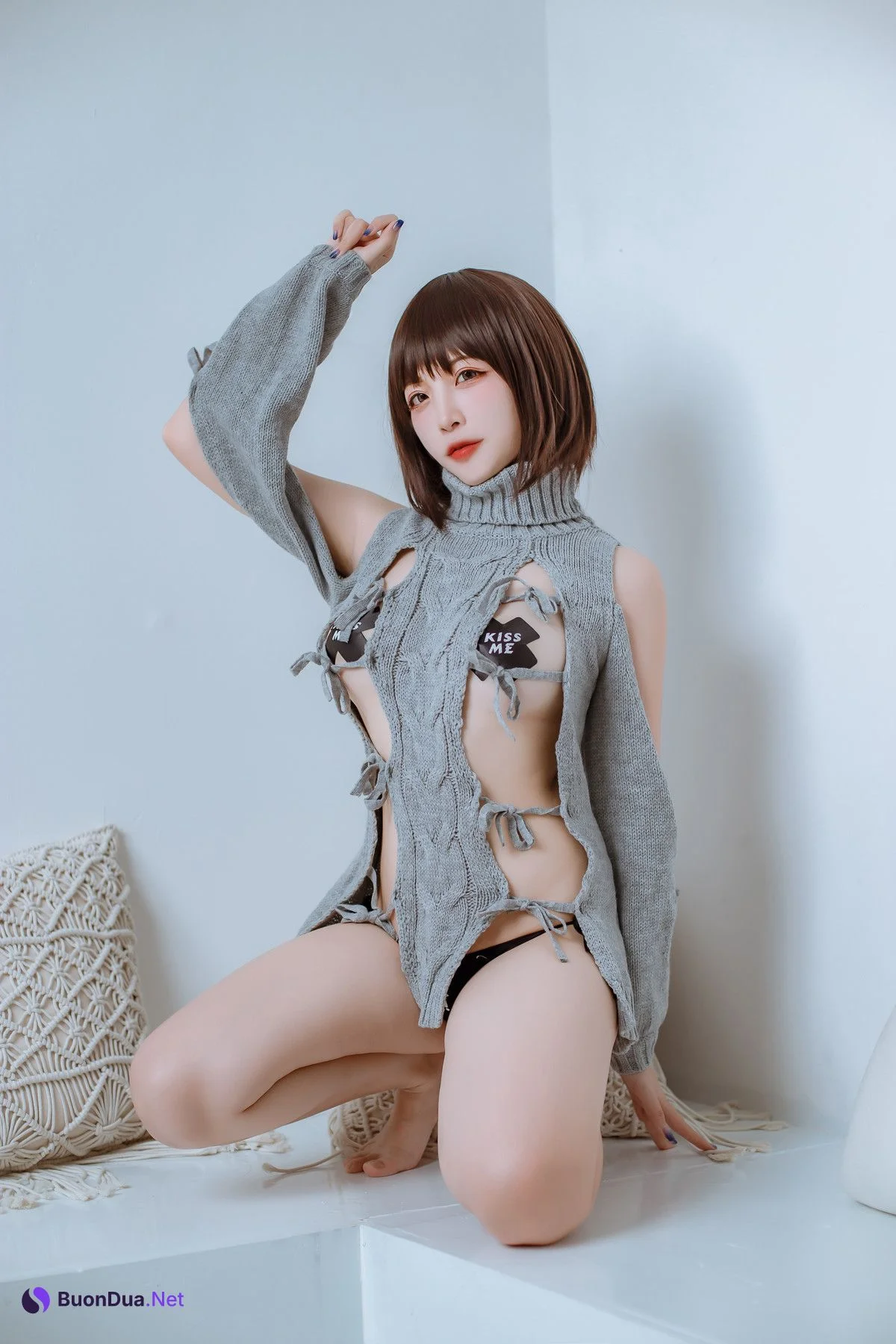 Cosplay 二佐Nisa 私房洞洞毛衣 - Photo 13