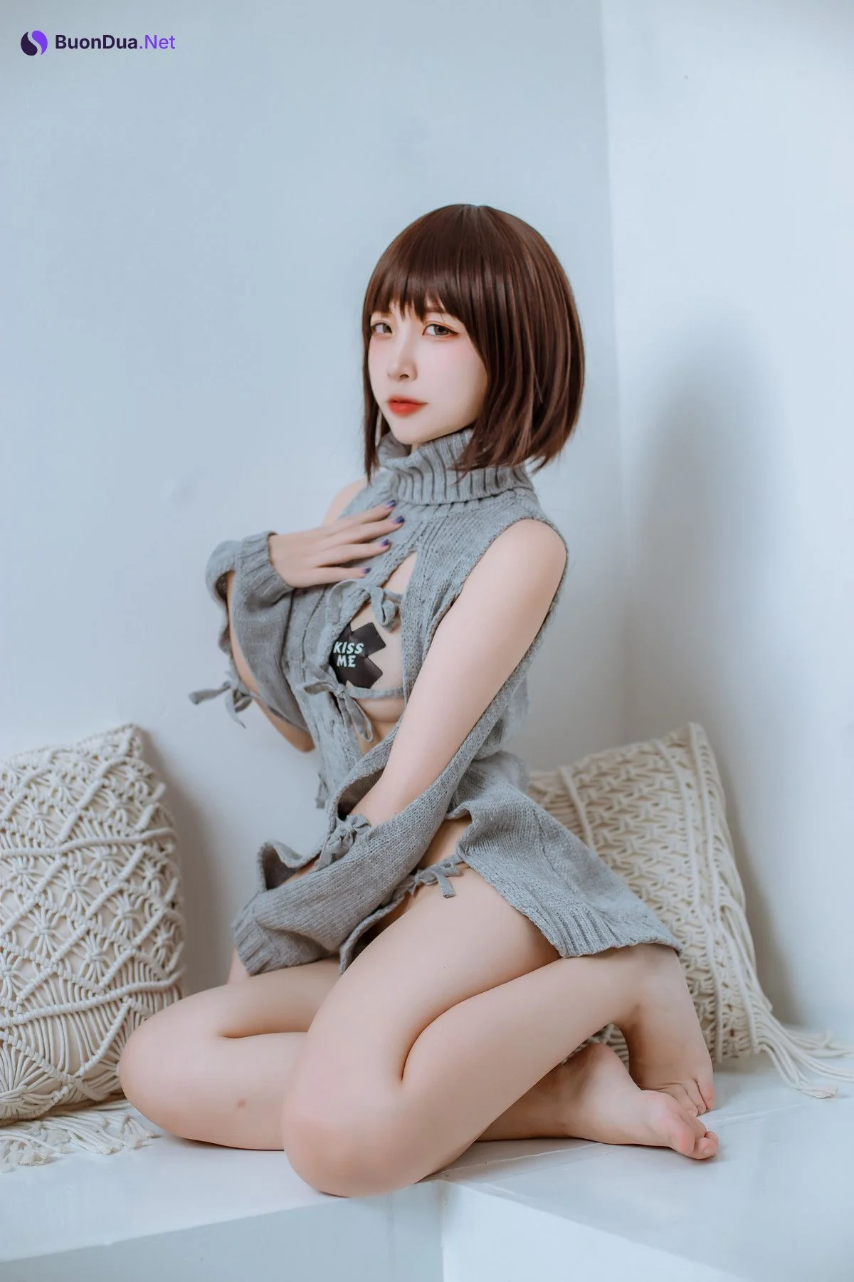 Cosplay 二佐Nisa 私房洞洞毛衣 - Photo 14
